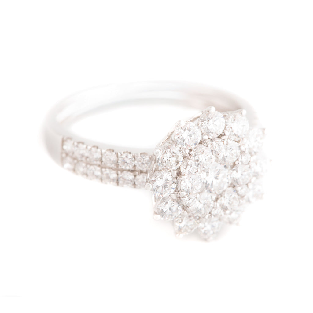 ANILLO FLOR DIAMANTES