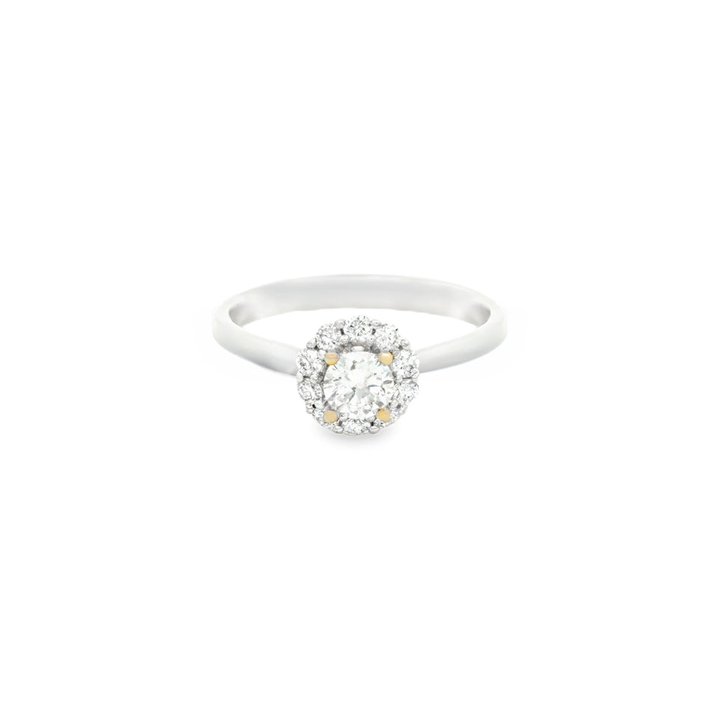 ANILLO FLOR CON DIAMANTES