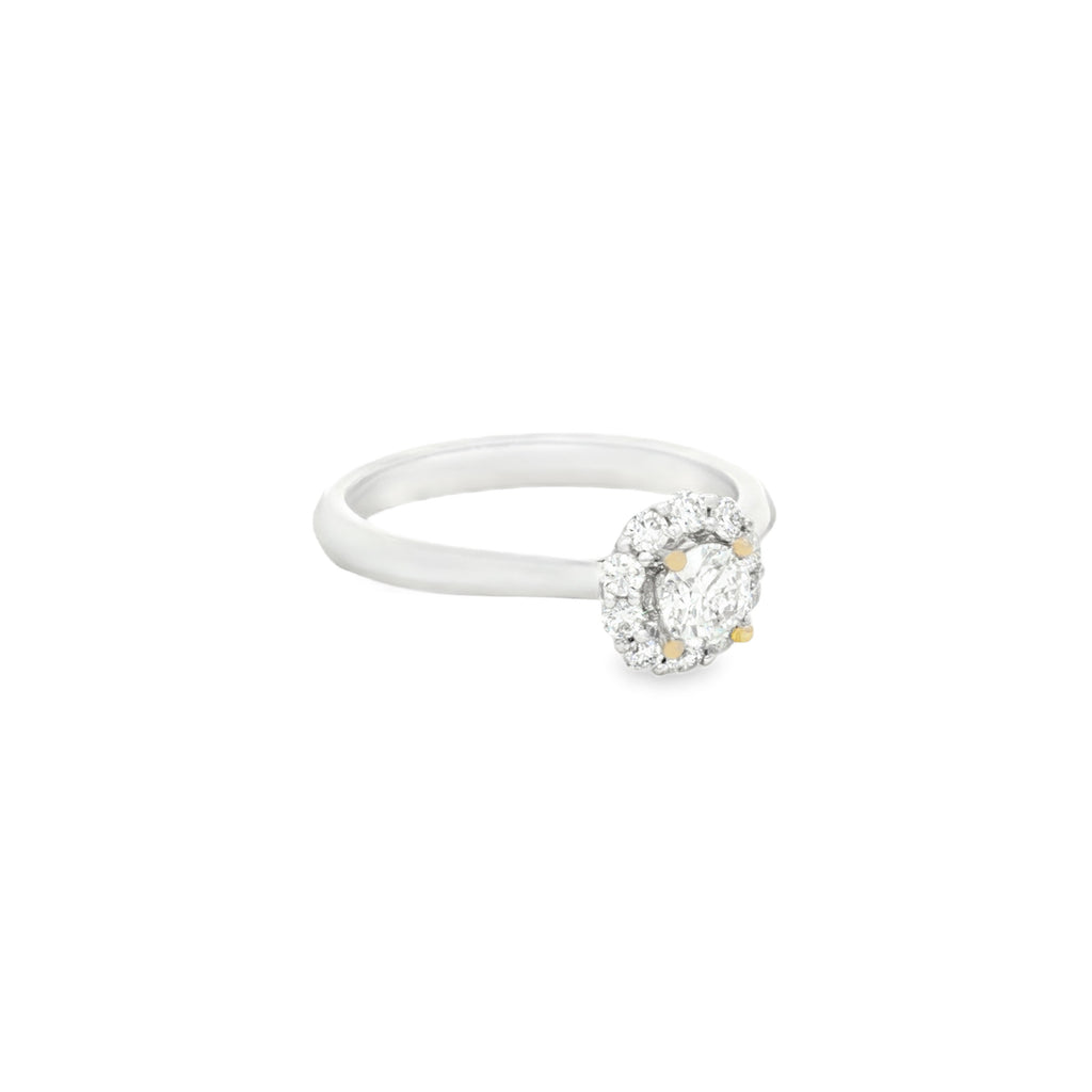 ANILLO FLOR CON DIAMANTES