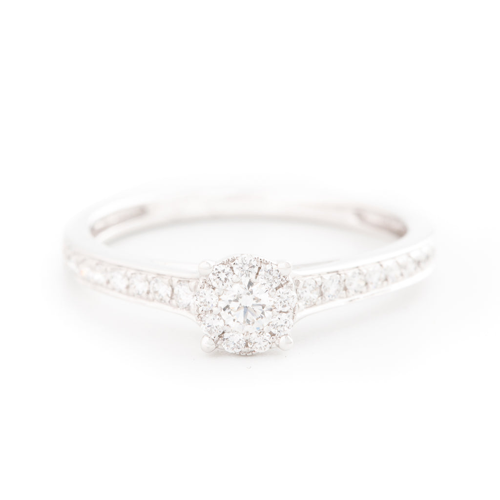 ANILLO FLOR CON DIAMANTES