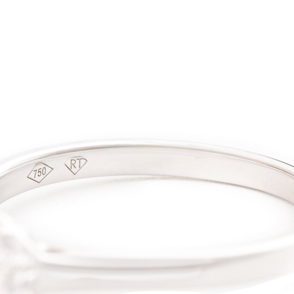 ANILLO SOLITARIO FLOR CON DIAMANTES