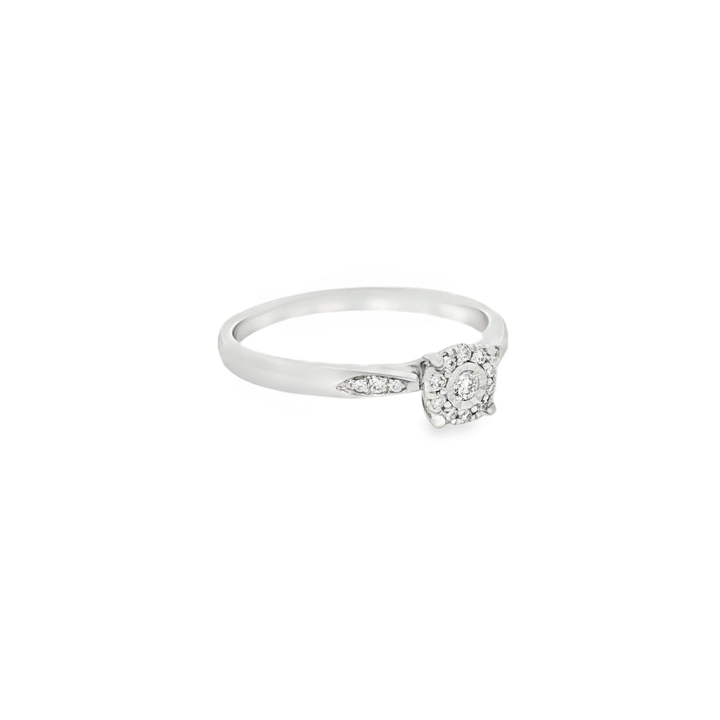 ANILLO FLOR DE DIAMANTES