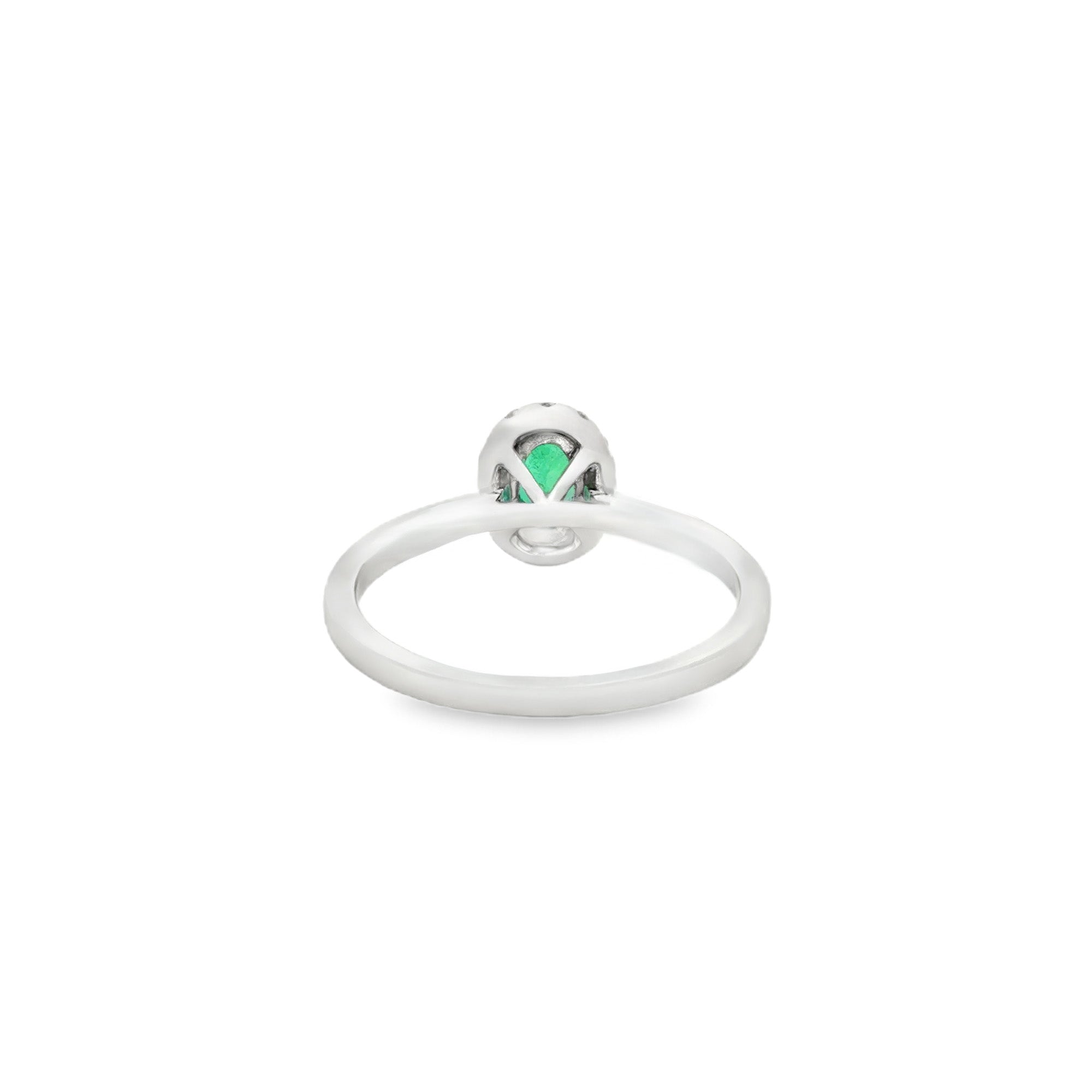 ANILLO ESMERALDA Y DIAMANTES