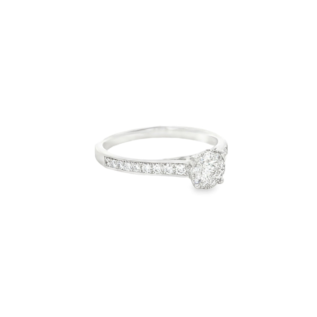 ANILLO CLUSTER CON DIAMANTES