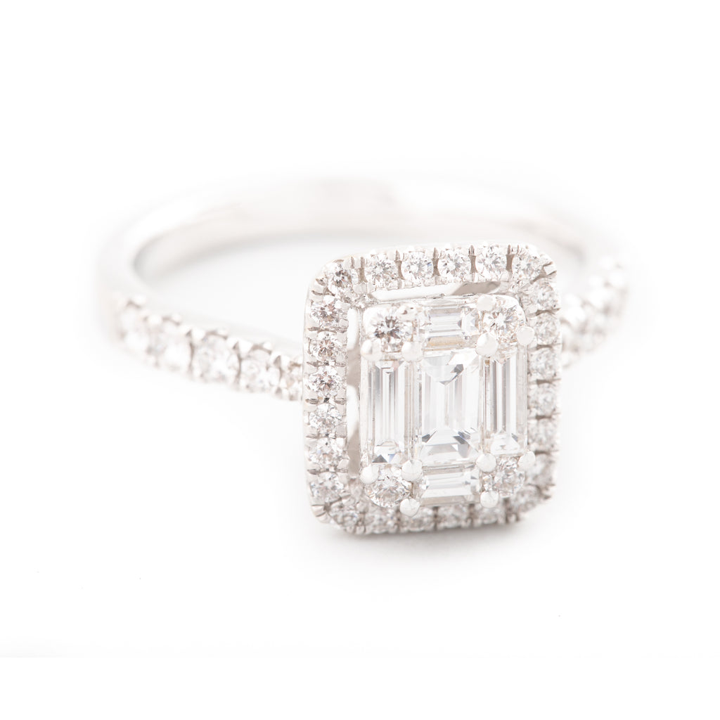 ANILLO CLUSTER CON DIAMANTES