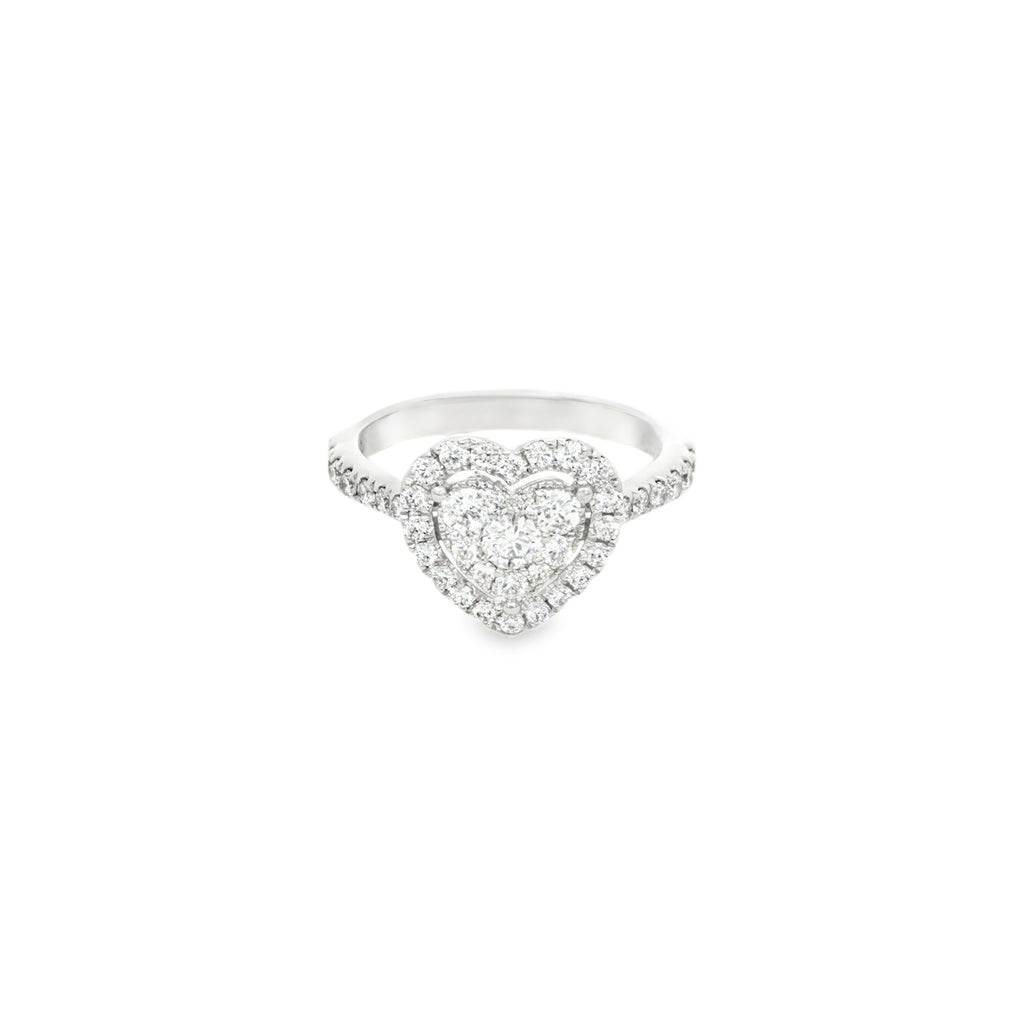 ANILLO CORAZÓN CON DIAMANTES
