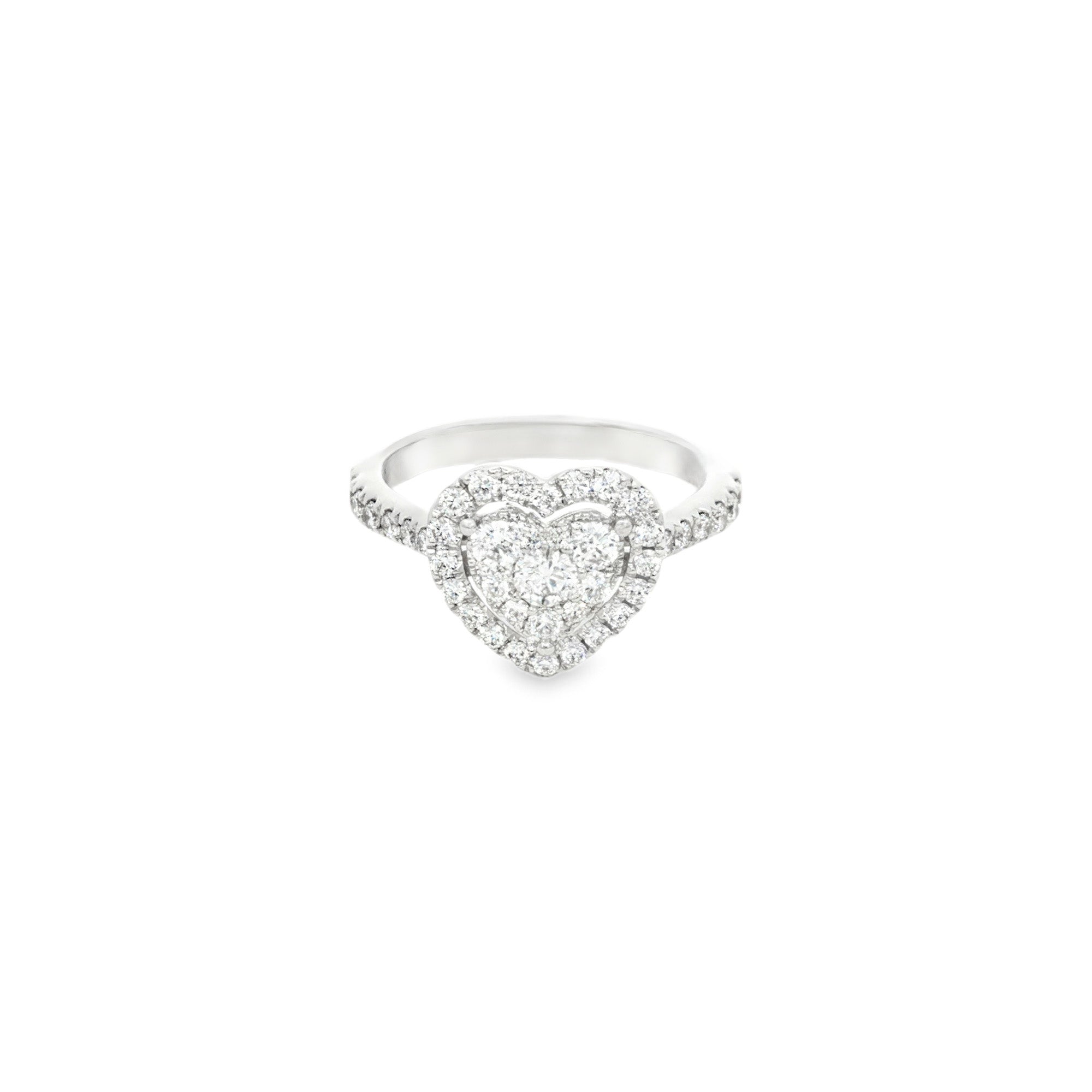ANILLO CORAZÓN CON DIAMANTES