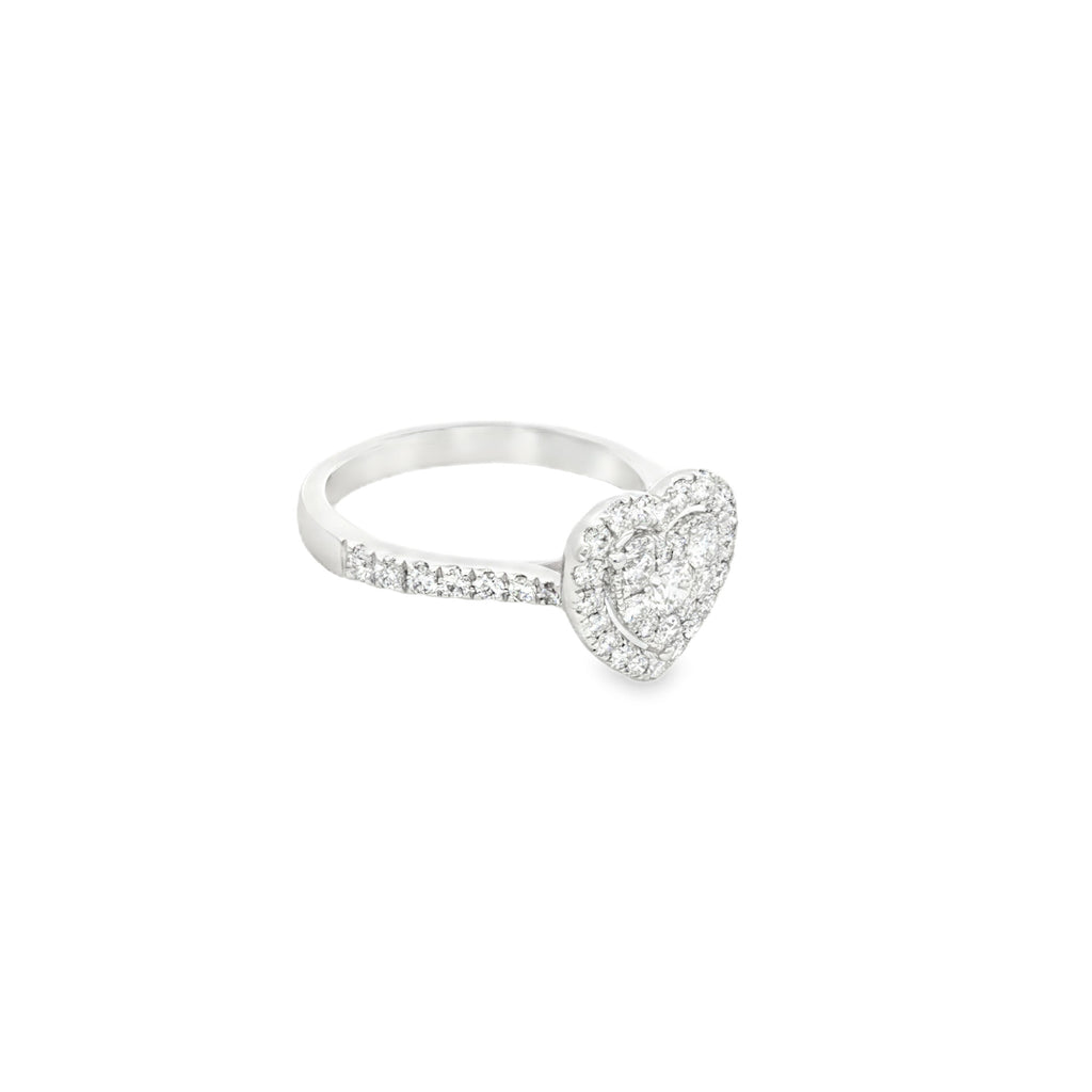 ANILLO CORAZÓN CON DIAMANTES