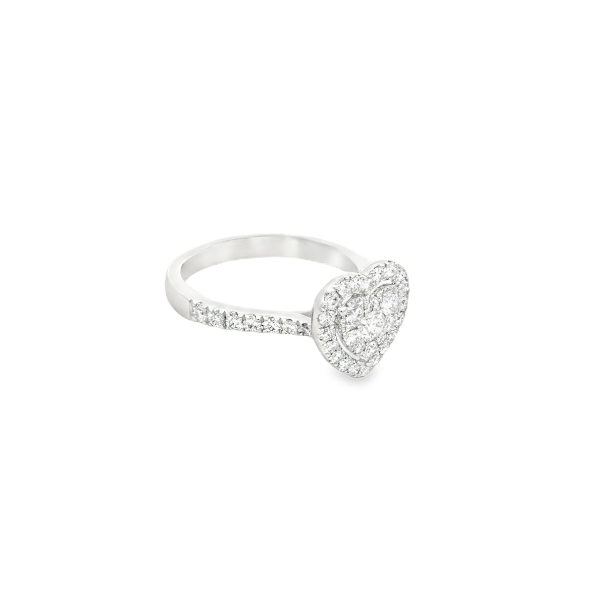 ANILLO CORAZÓN CON DIAMANTES