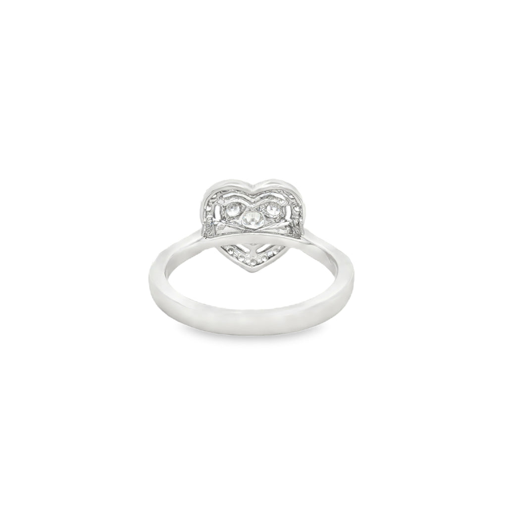 ANILLO CORAZÓN CON DIAMANTES