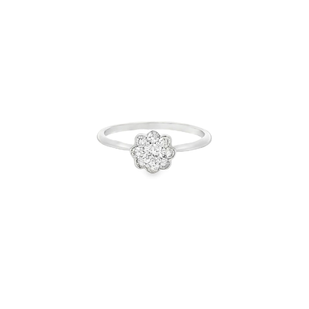 ANILLO FLOR DE DIAMANTES
