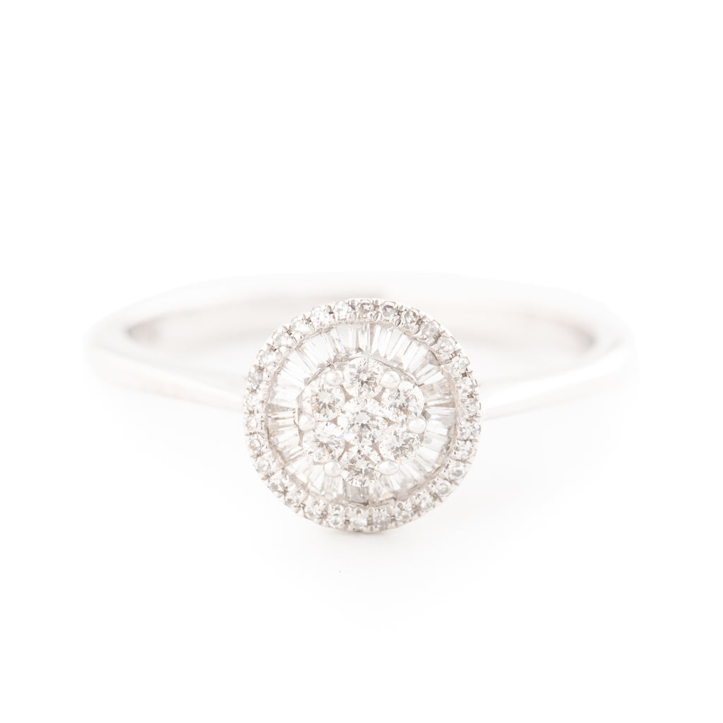 ANILLO FLOR CON DIAMANTES