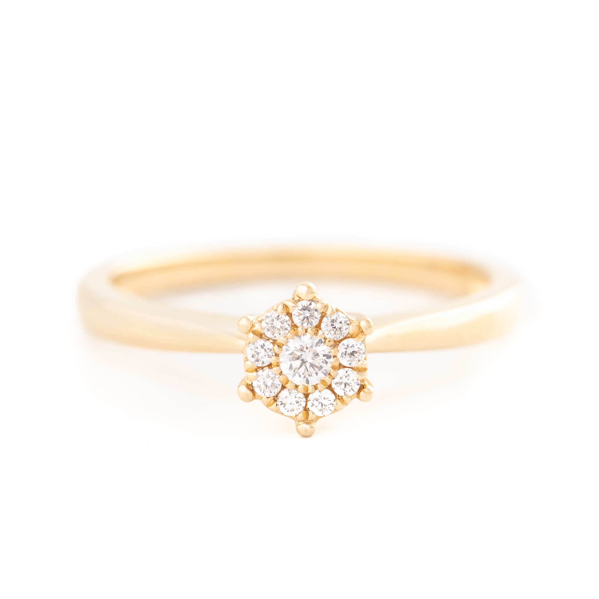 ANILLO FLOR CON DIAMANTES