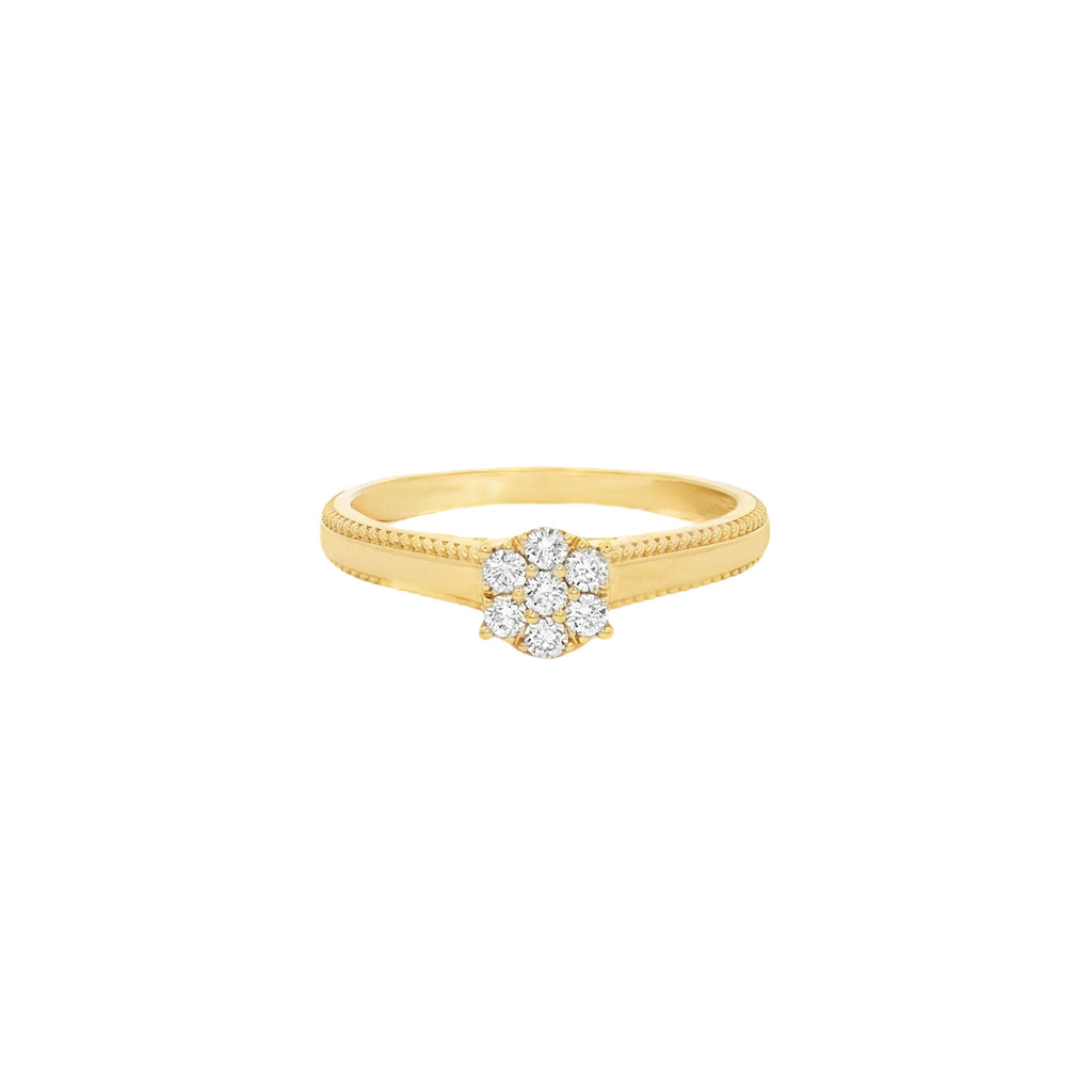 ANILLO FLOR CON DIAMANTES