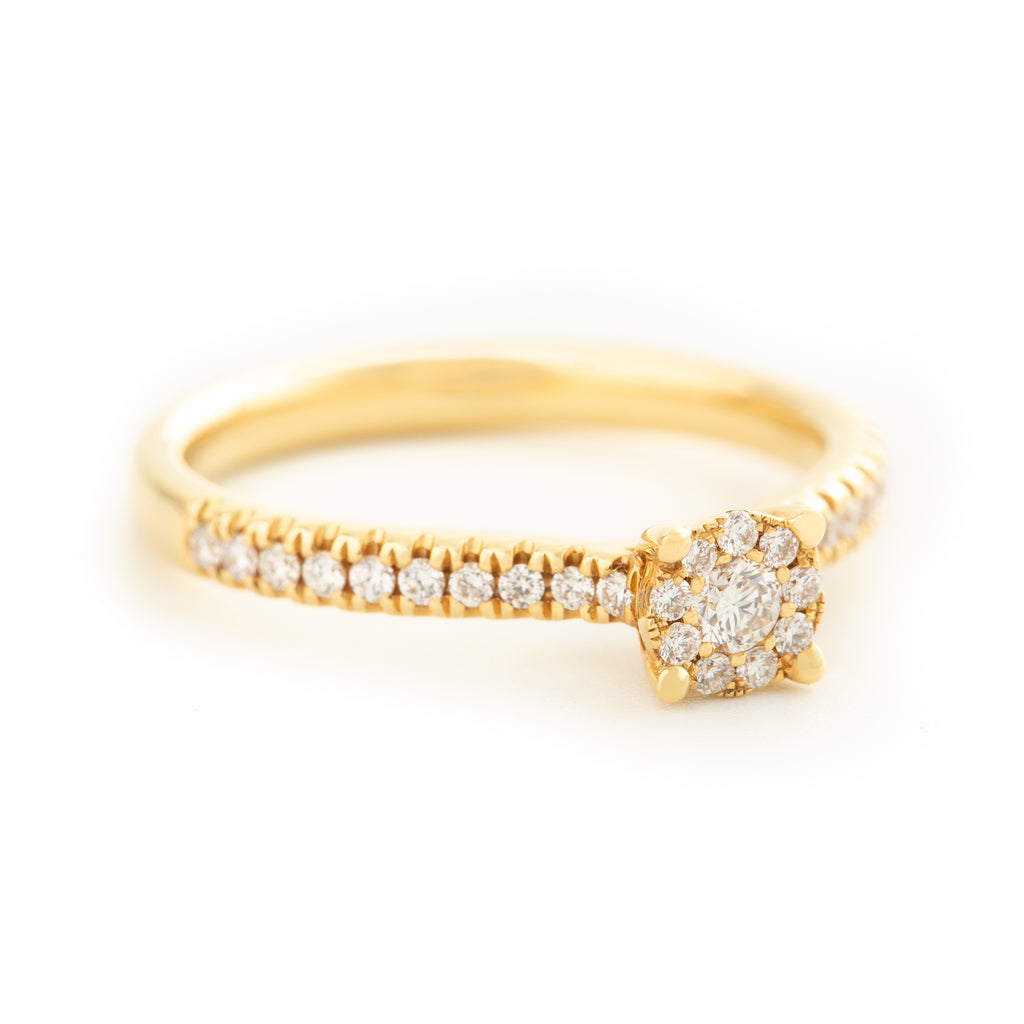 ANILLO FLOR CON DIAMANTES