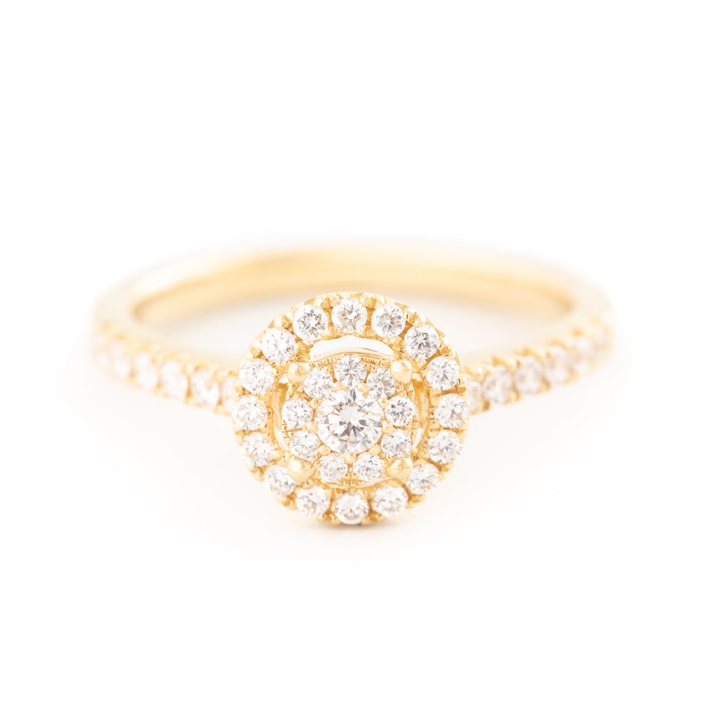 ANILLO FLOR CON DIAMANTES