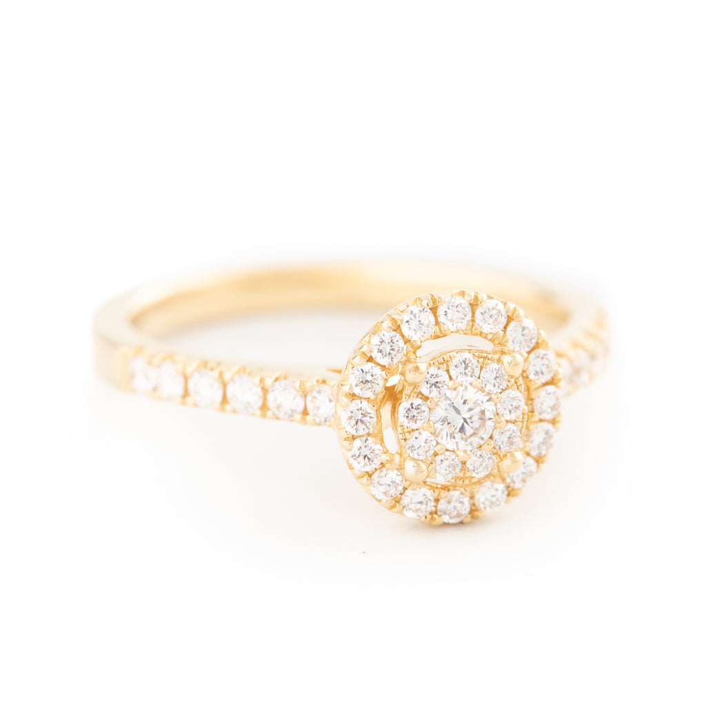 ANILLO FLOR CON DIAMANTES