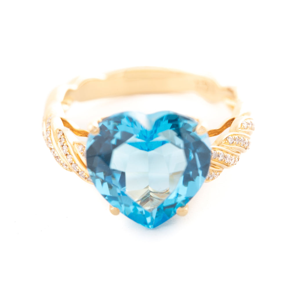 ANILLO TOPACIO CORAZÓN
