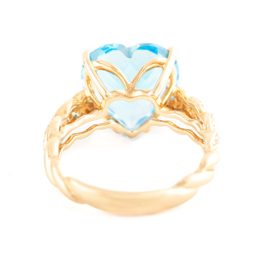 ANILLO TOPACIO CORAZÓN