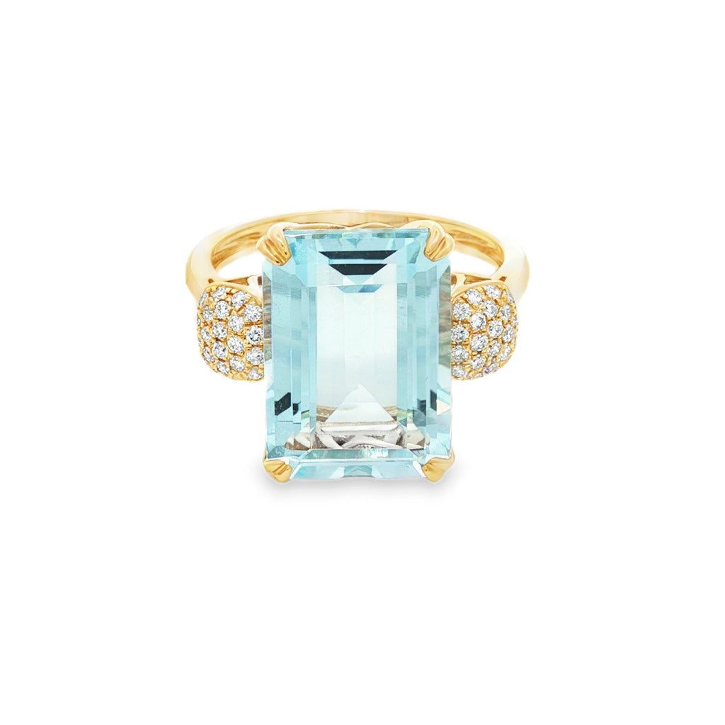 ANILLO TOPACIO RECTANGULAR CON DIAMANTES