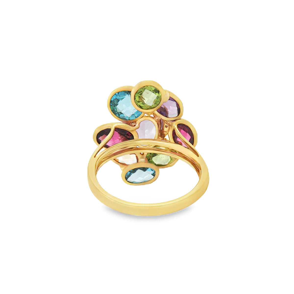 ANILLO CON GEMAS MULTICOLOR