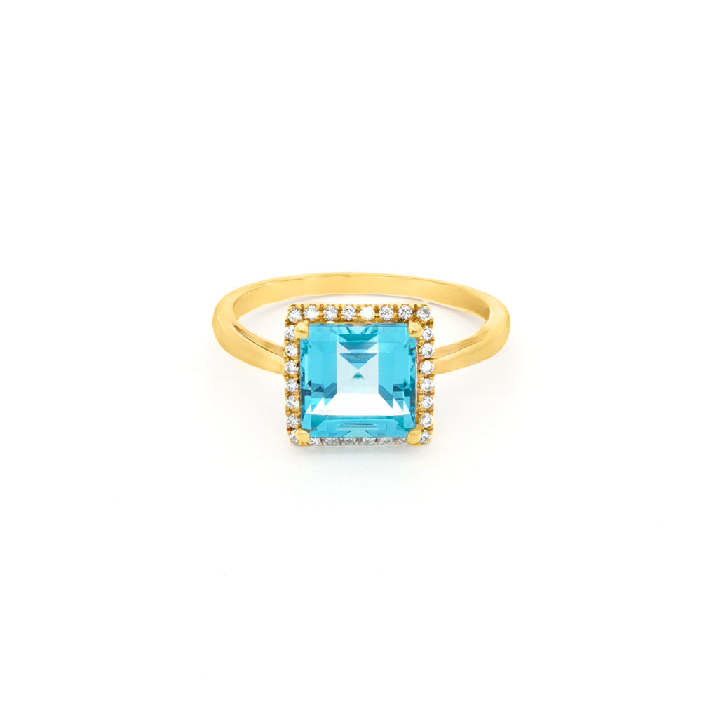 ANILLO TOPACIO CON DIAMANTES