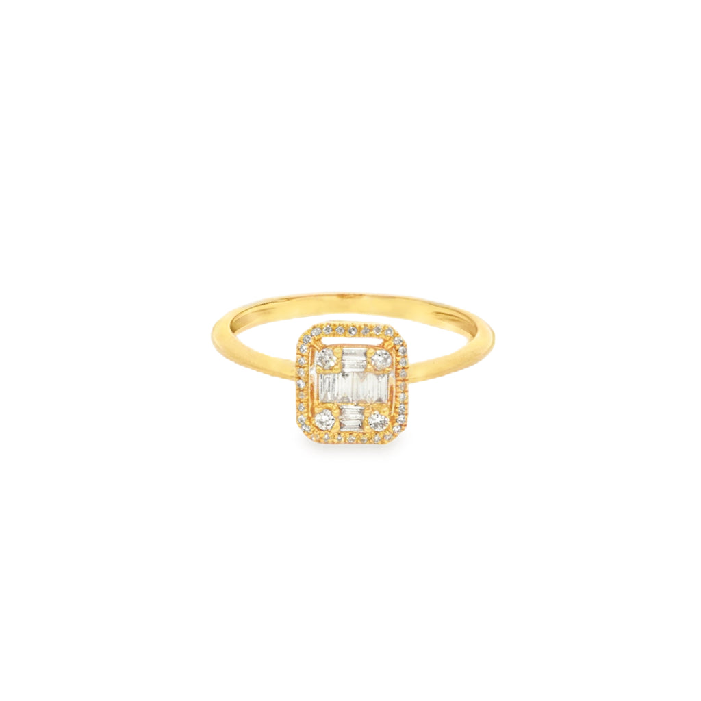 ANILLO CLÚSTER CON DIAMANTES