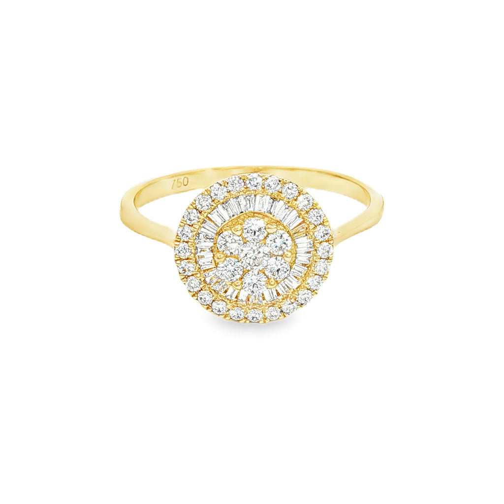 ANILLO FLOR CON DIAMANTES