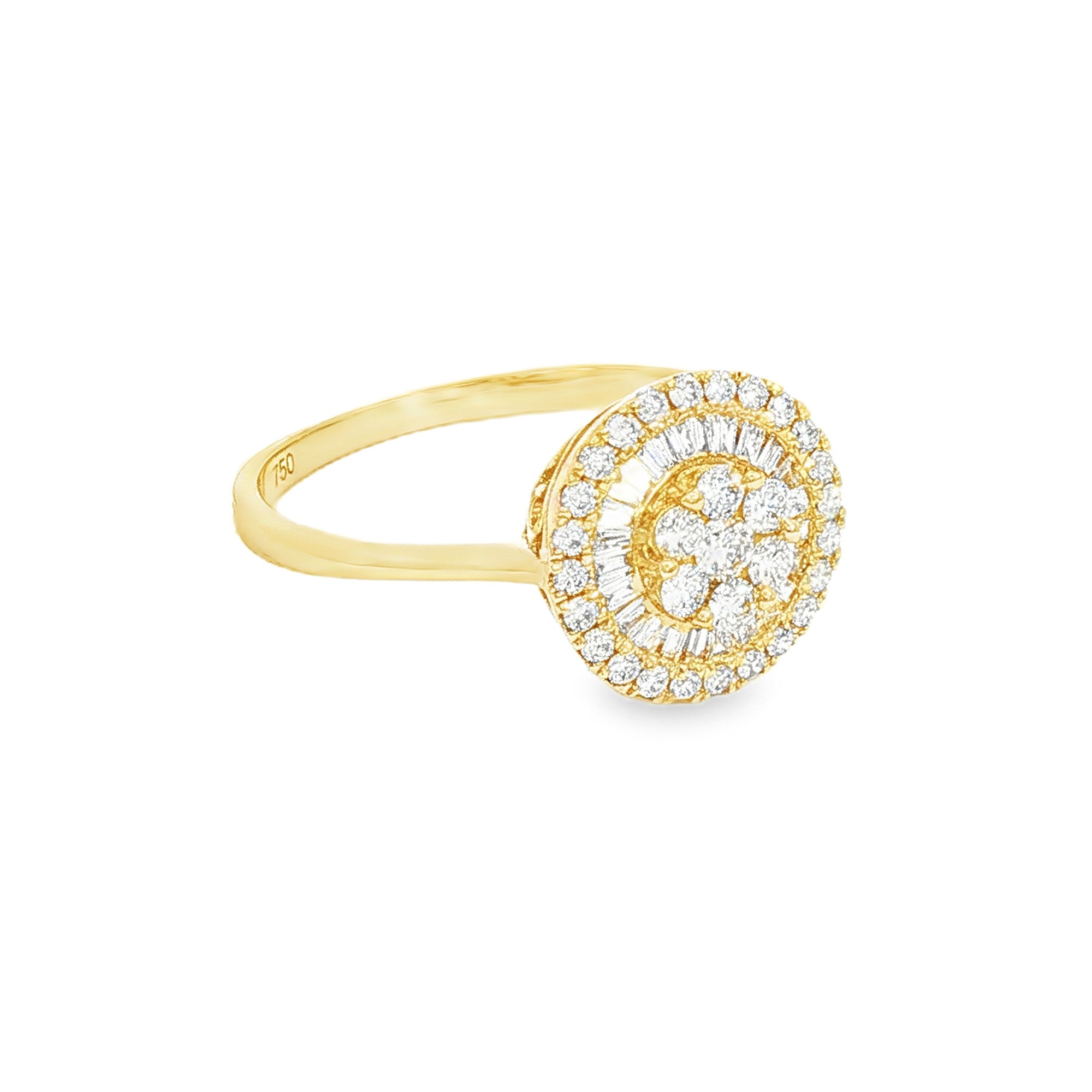 ANILLO FLOR CON DIAMANTES