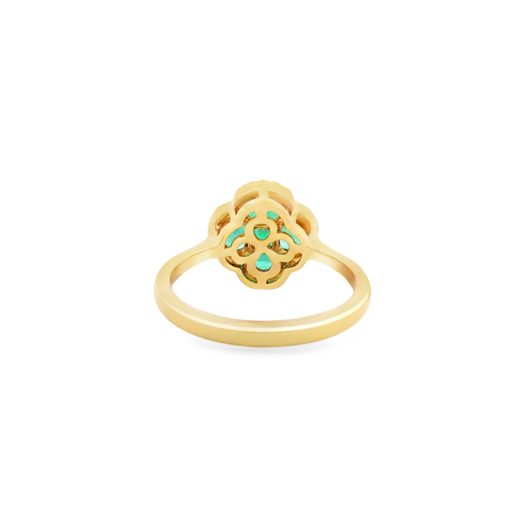 ANILLO VAN CLEEF DE ESMERALDAS Y DIAMANTES
