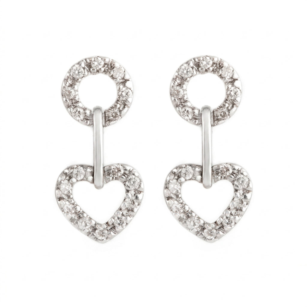 ARETES LARGOS CORAZÓN