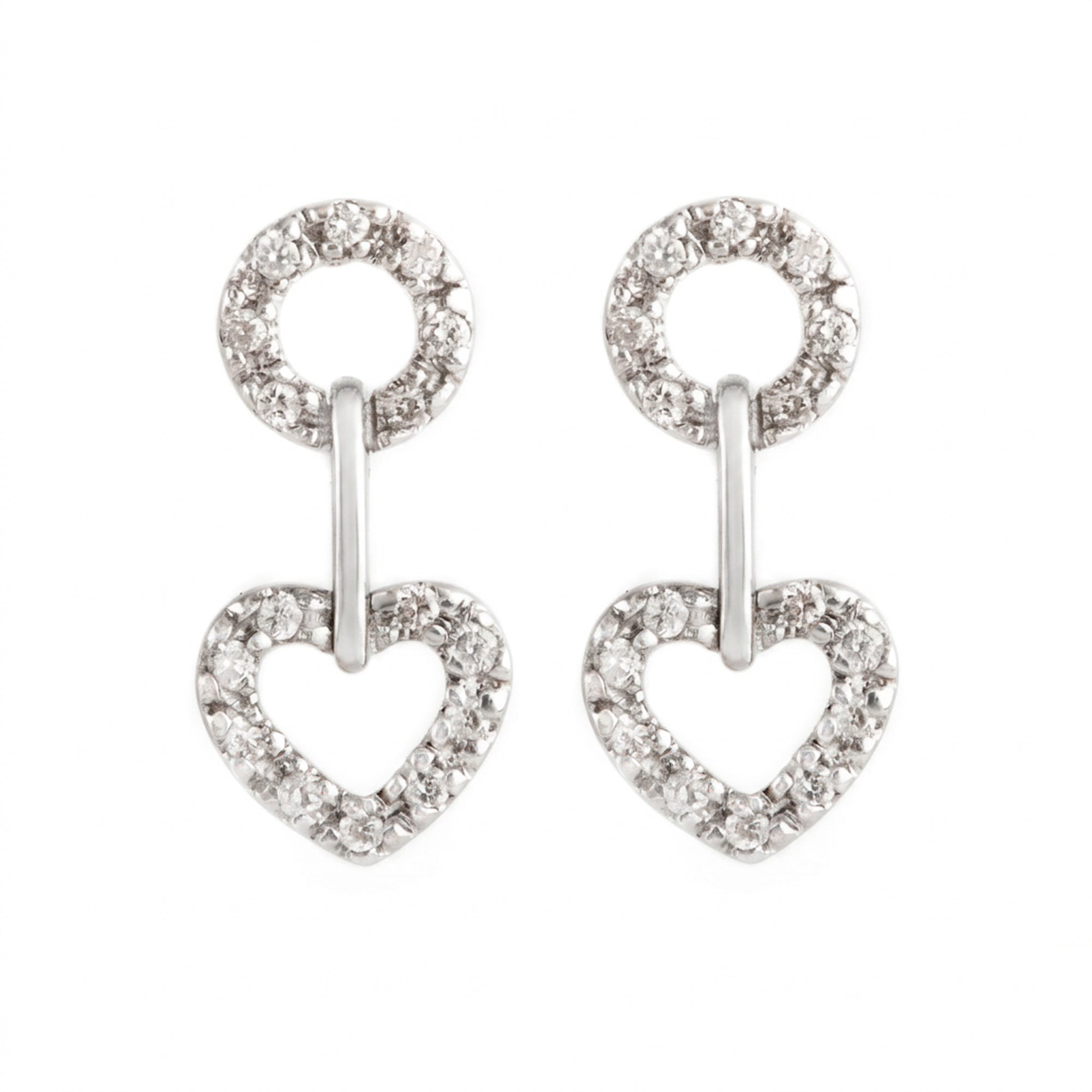 ARETES LARGOS CORAZÓN