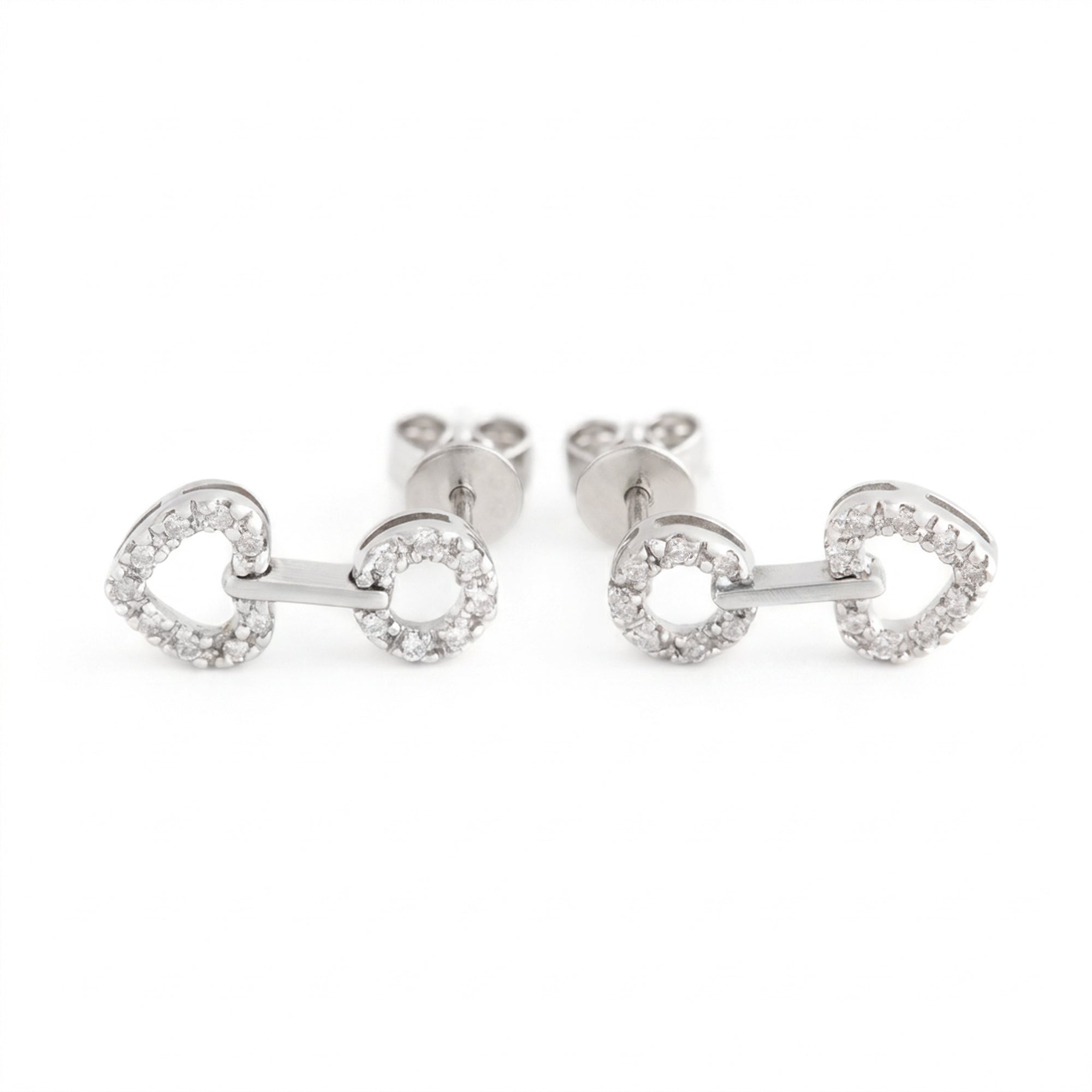 ARETES LARGOS CORAZÓN