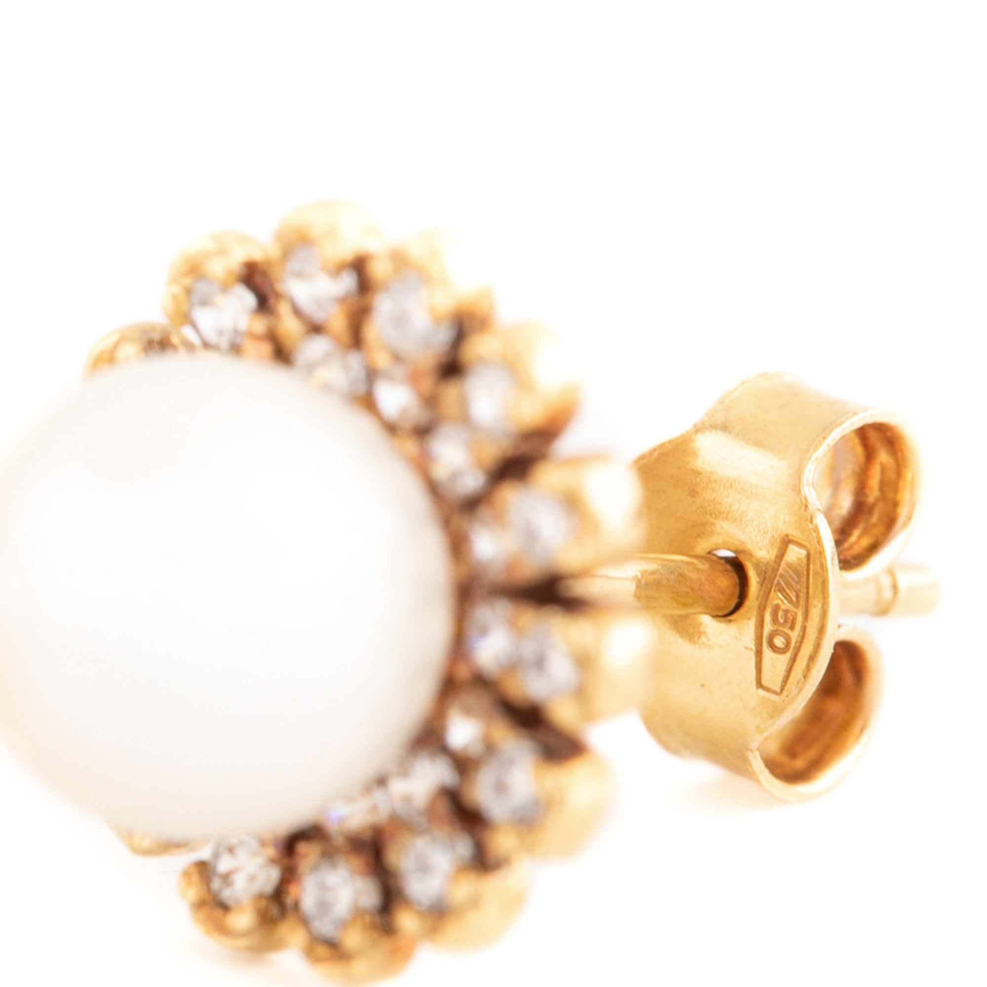 ARETES FLOR CON PERLAS