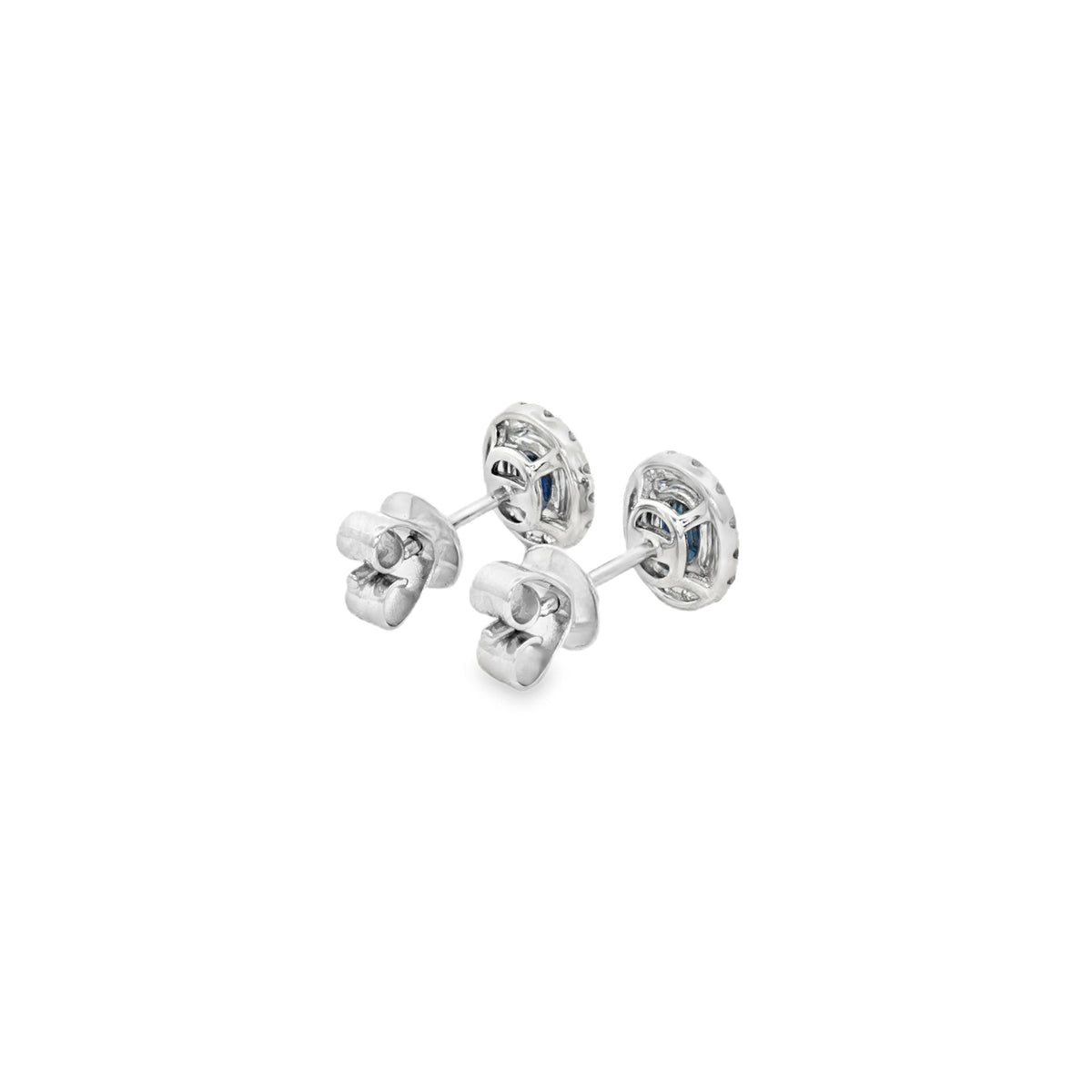 ARETES ZAFIRO OVAL DIAMANTES