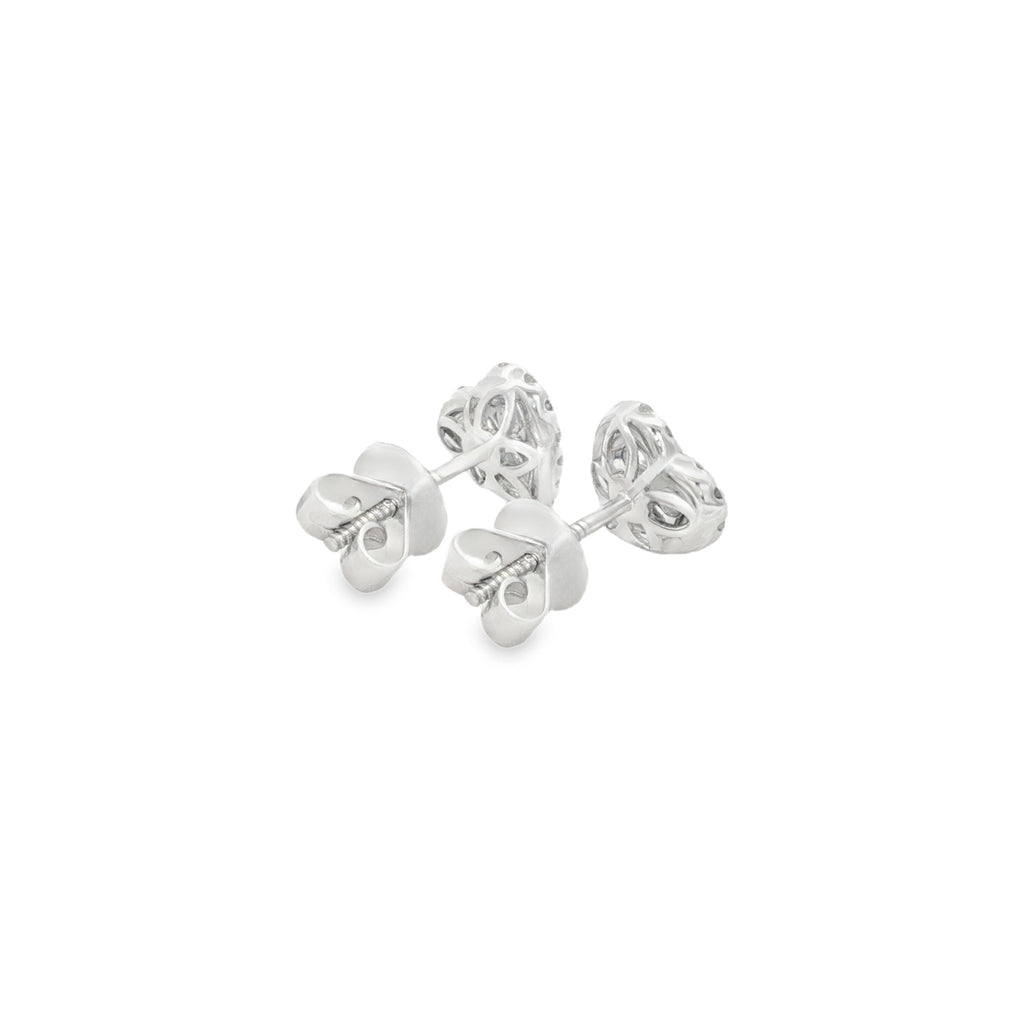 ARETES CORAZÓN CON DIAMANTES