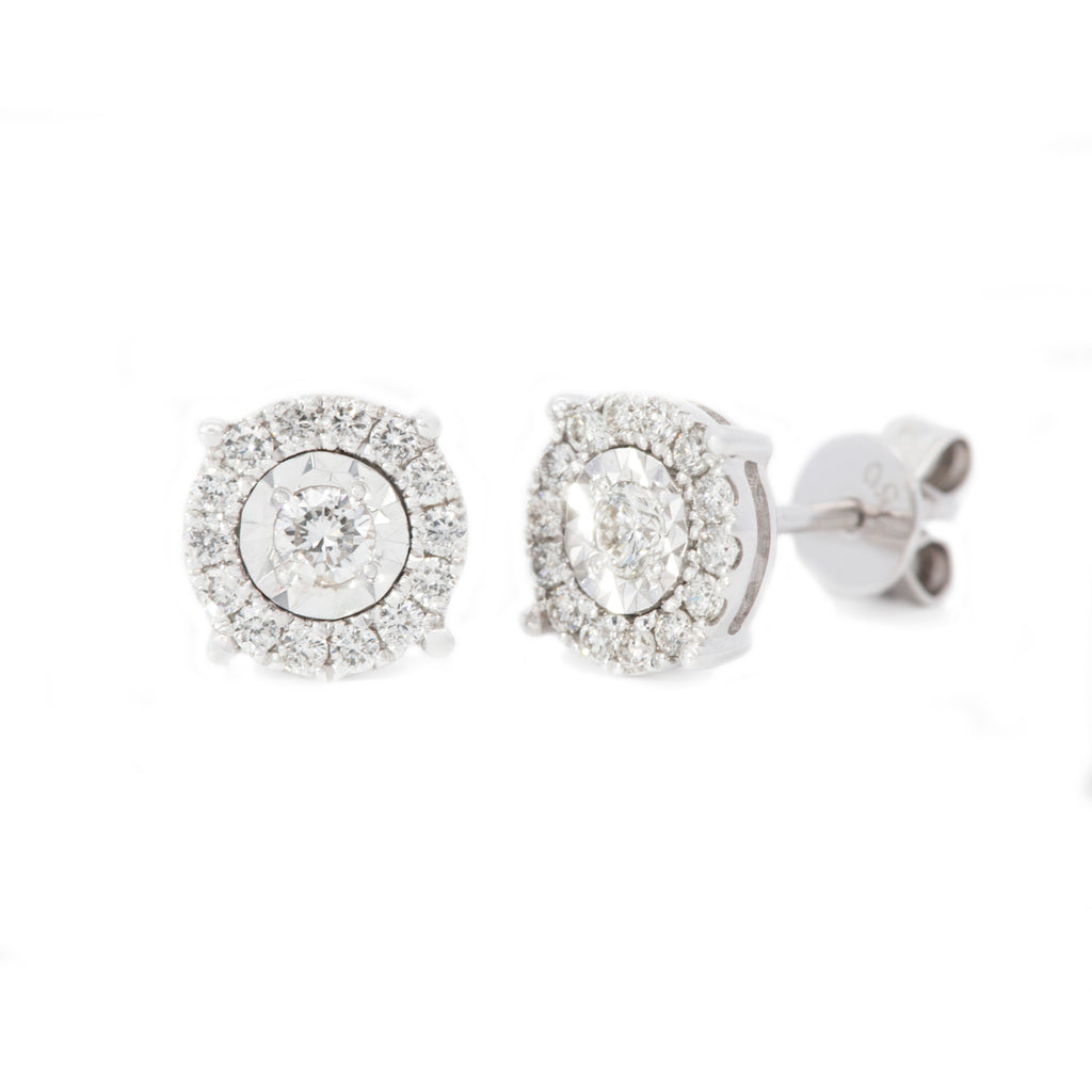 ARETES REDONDOS DIAMANTES