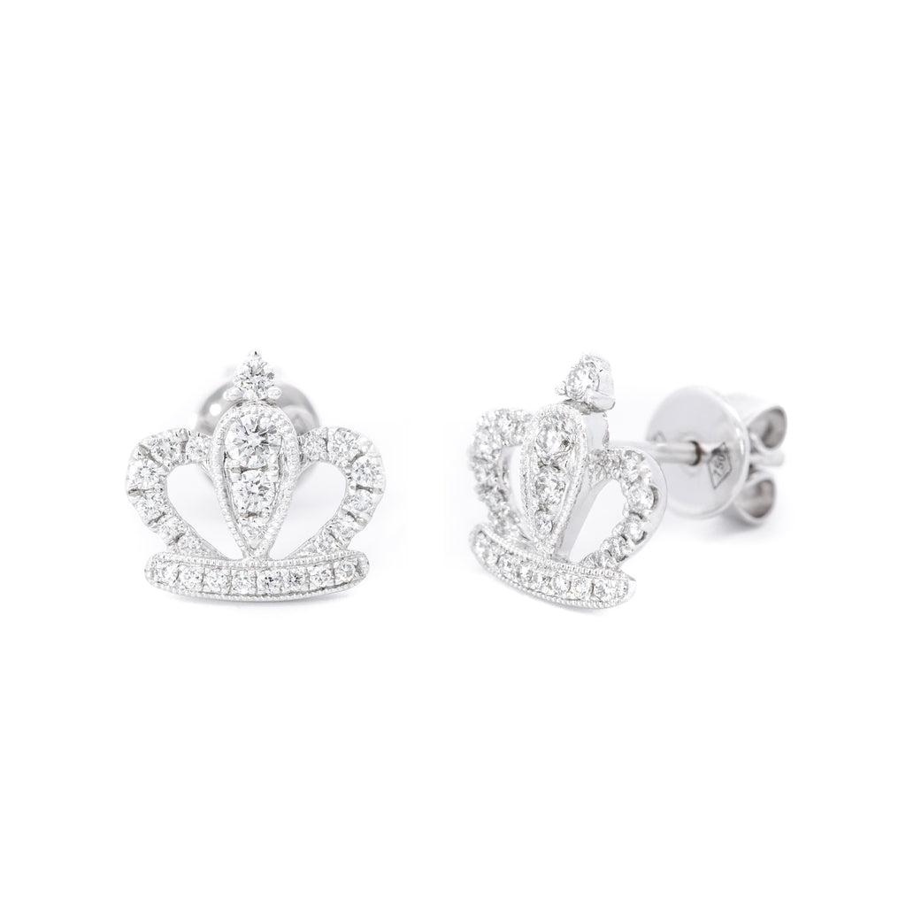 ARETES CORONA DIAMANTES