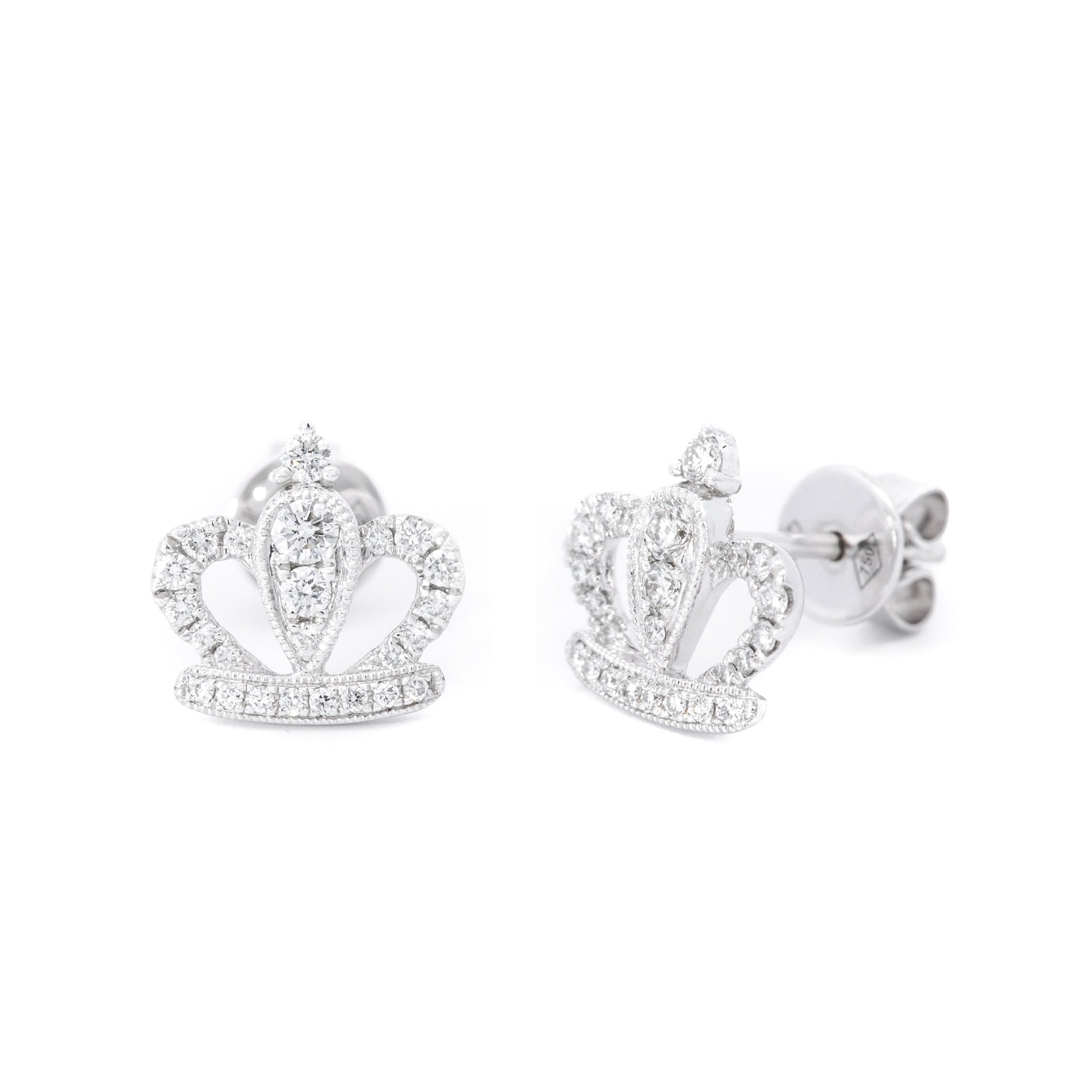 ARETES CORONA DIAMANTES