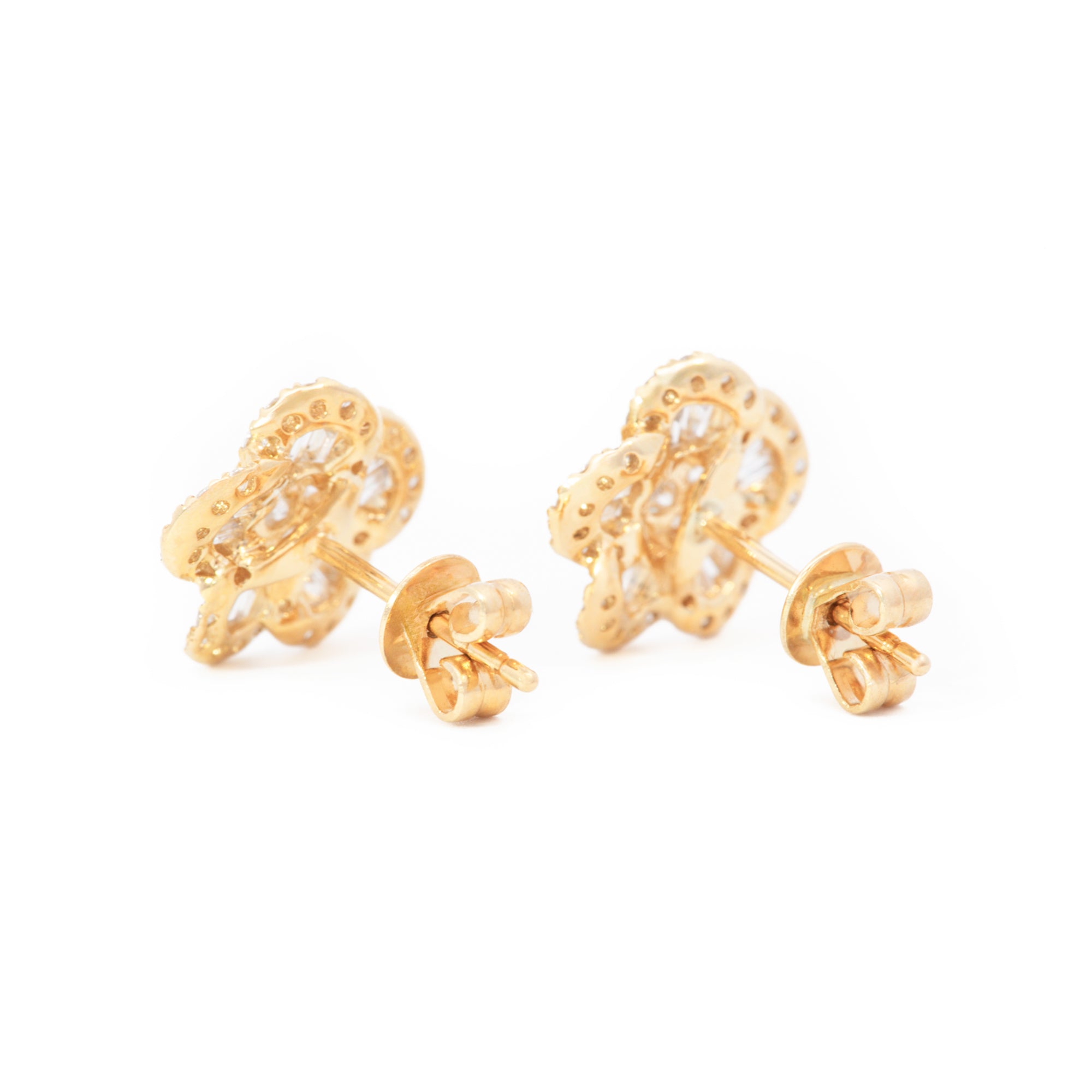 ARETES FLOR DIAMANTES