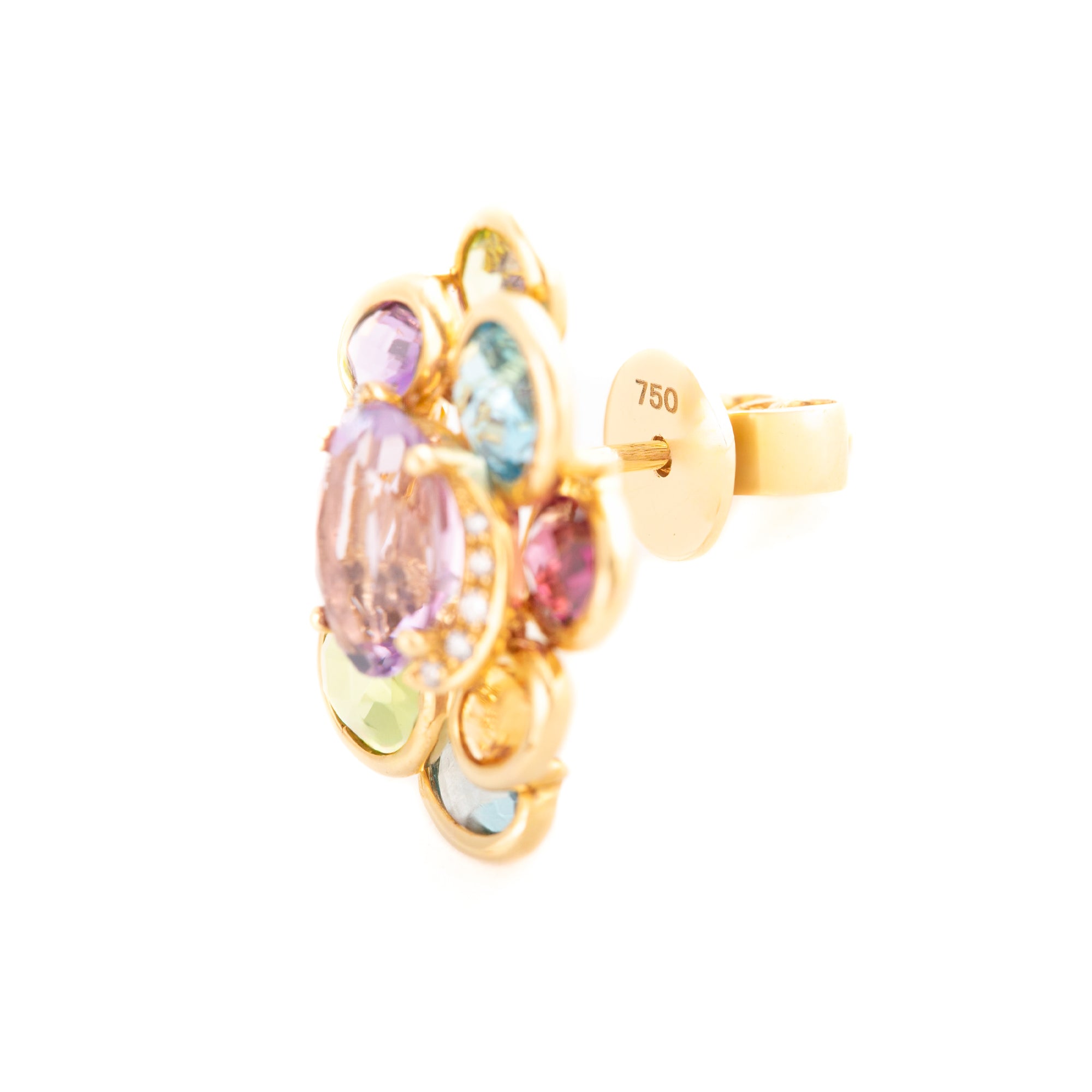 ARETES FLOR MIX COLORES