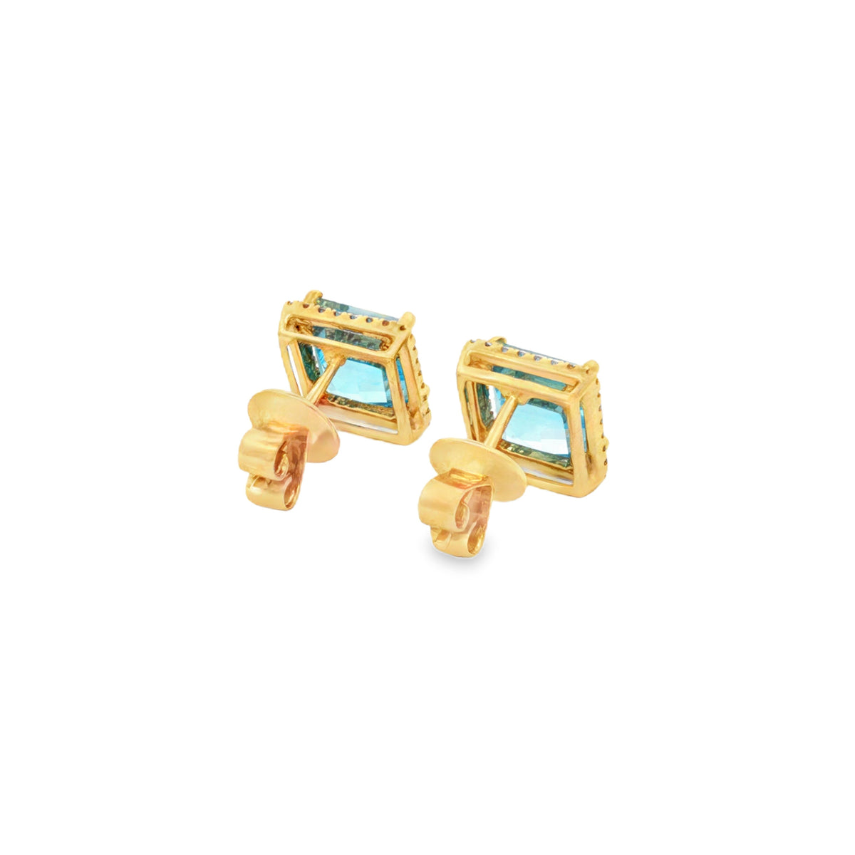 ARETES TOPACIO CON DIAMANTES