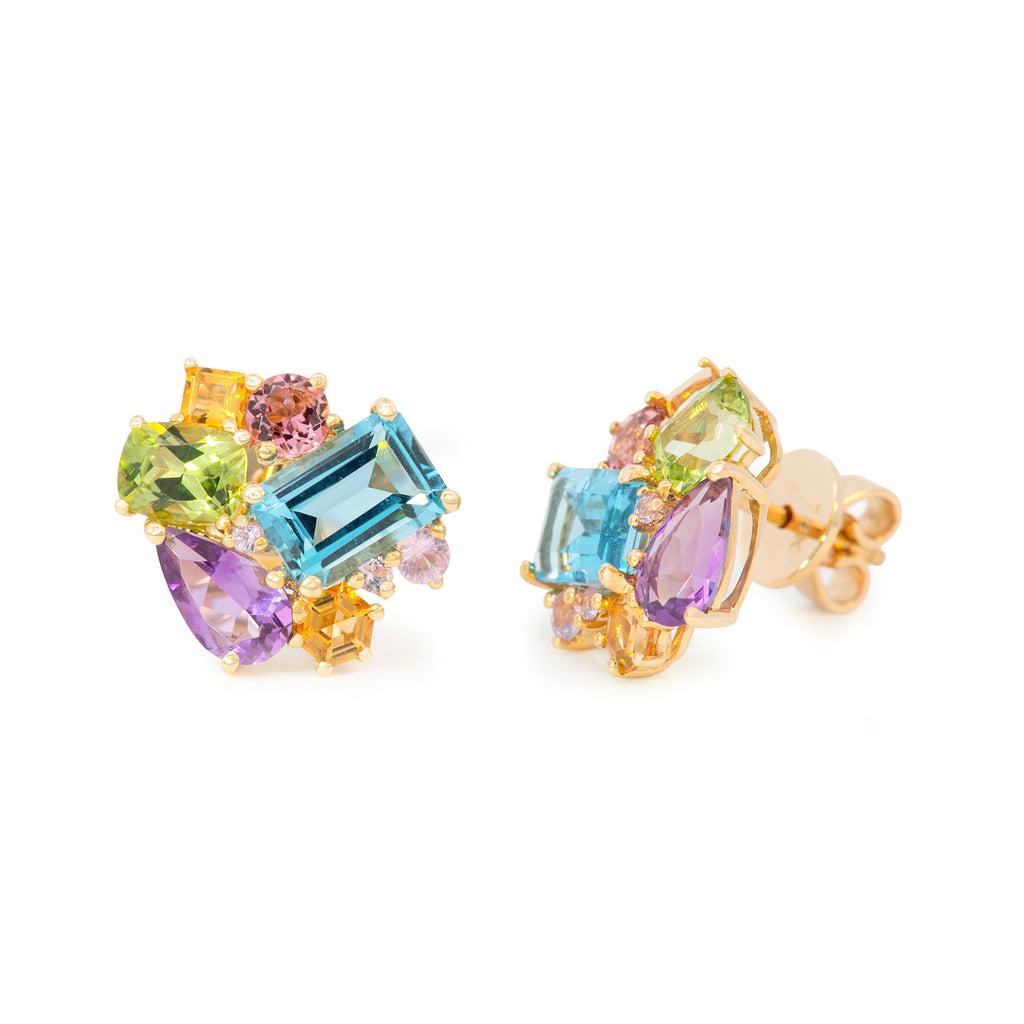 ARETES PIEDRAS PRECIOSAS MIXTAS