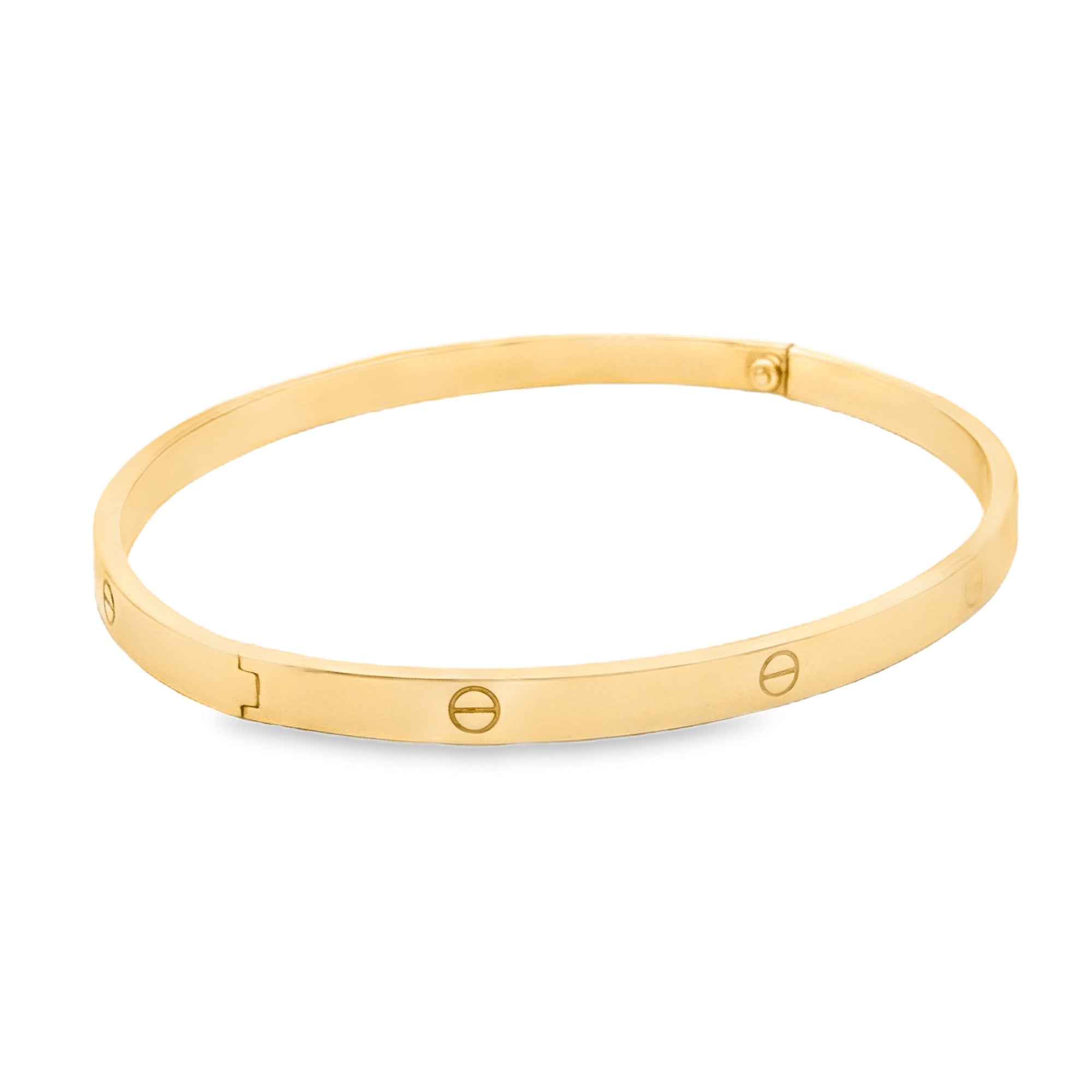 PULSERA ARO CARTIER OVAL PLANO