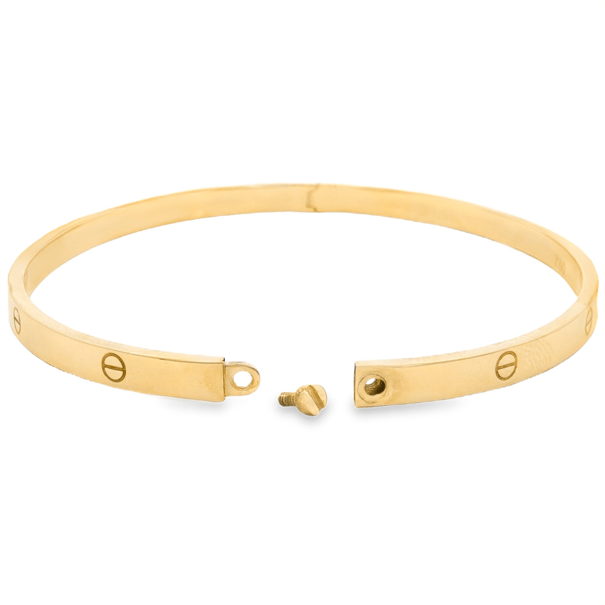 PULSERA ARO CARTIER OVAL PLANO