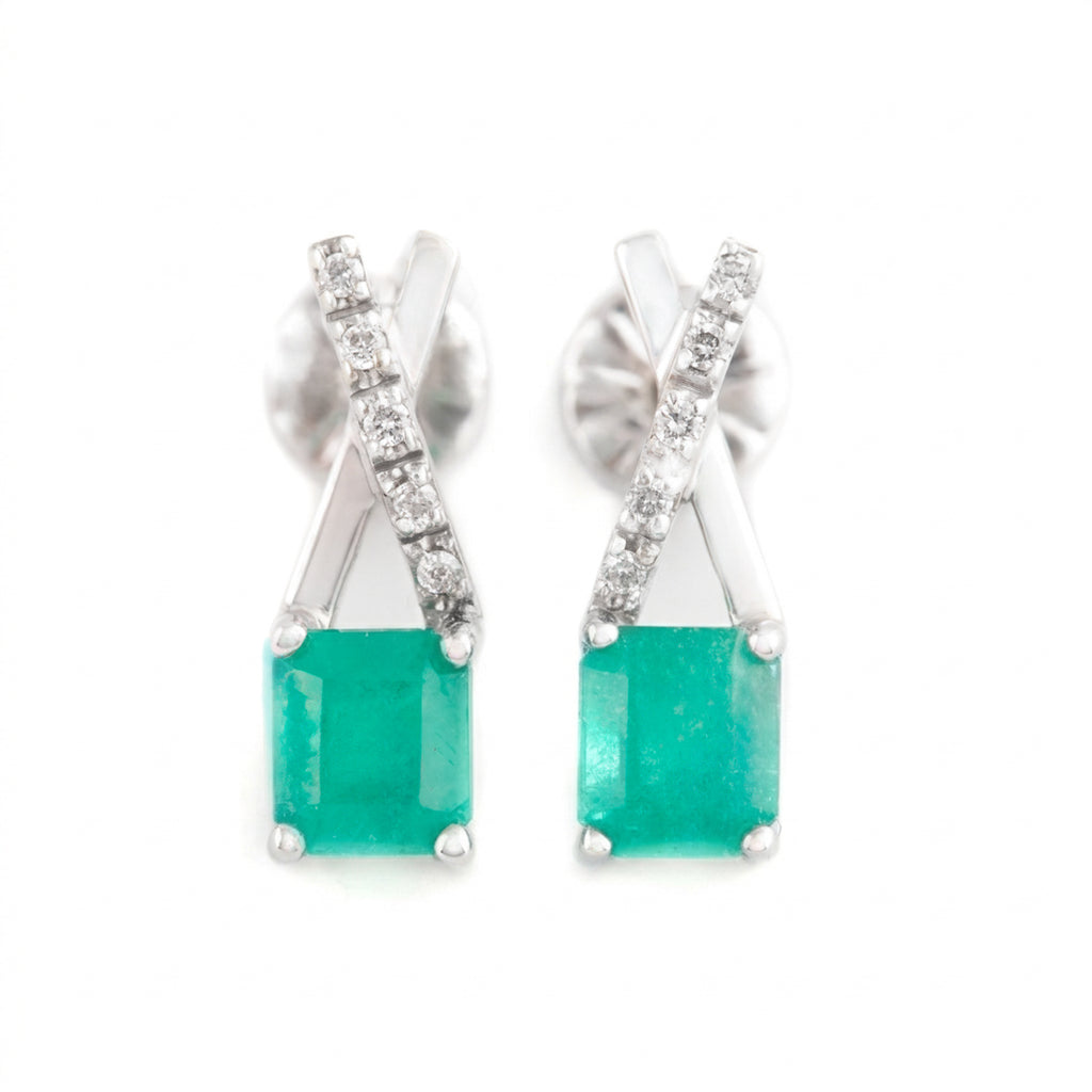 ARETES LARGOS EN "X"