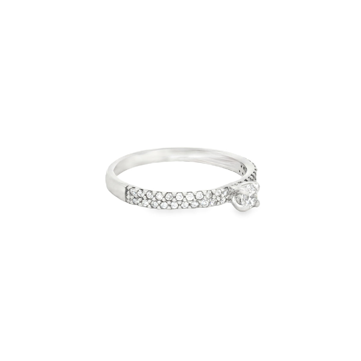 ANILLO SOLITARIO CON ZIRCÓN