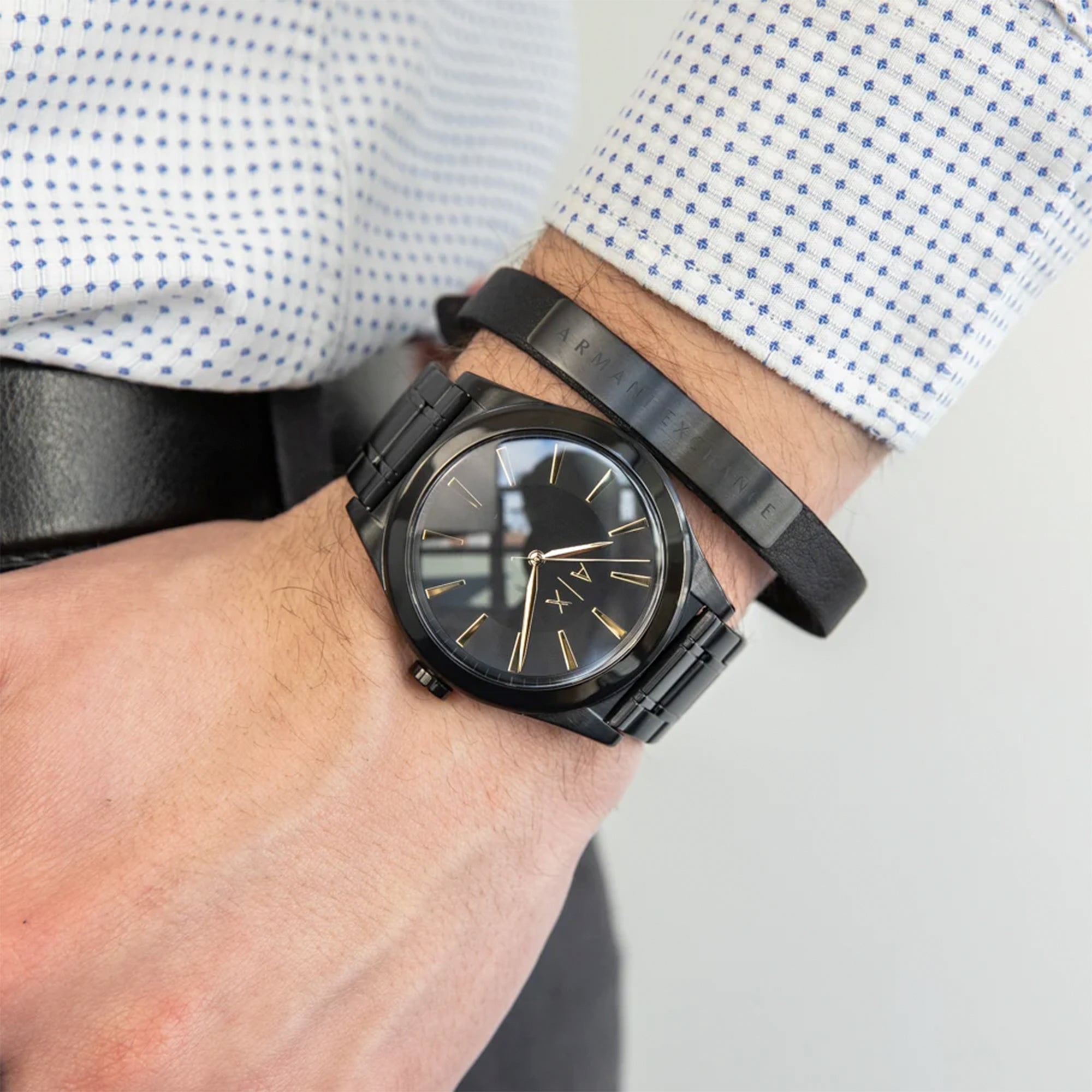 Reloj Armani Exchange Nico + Brazalete Caballero