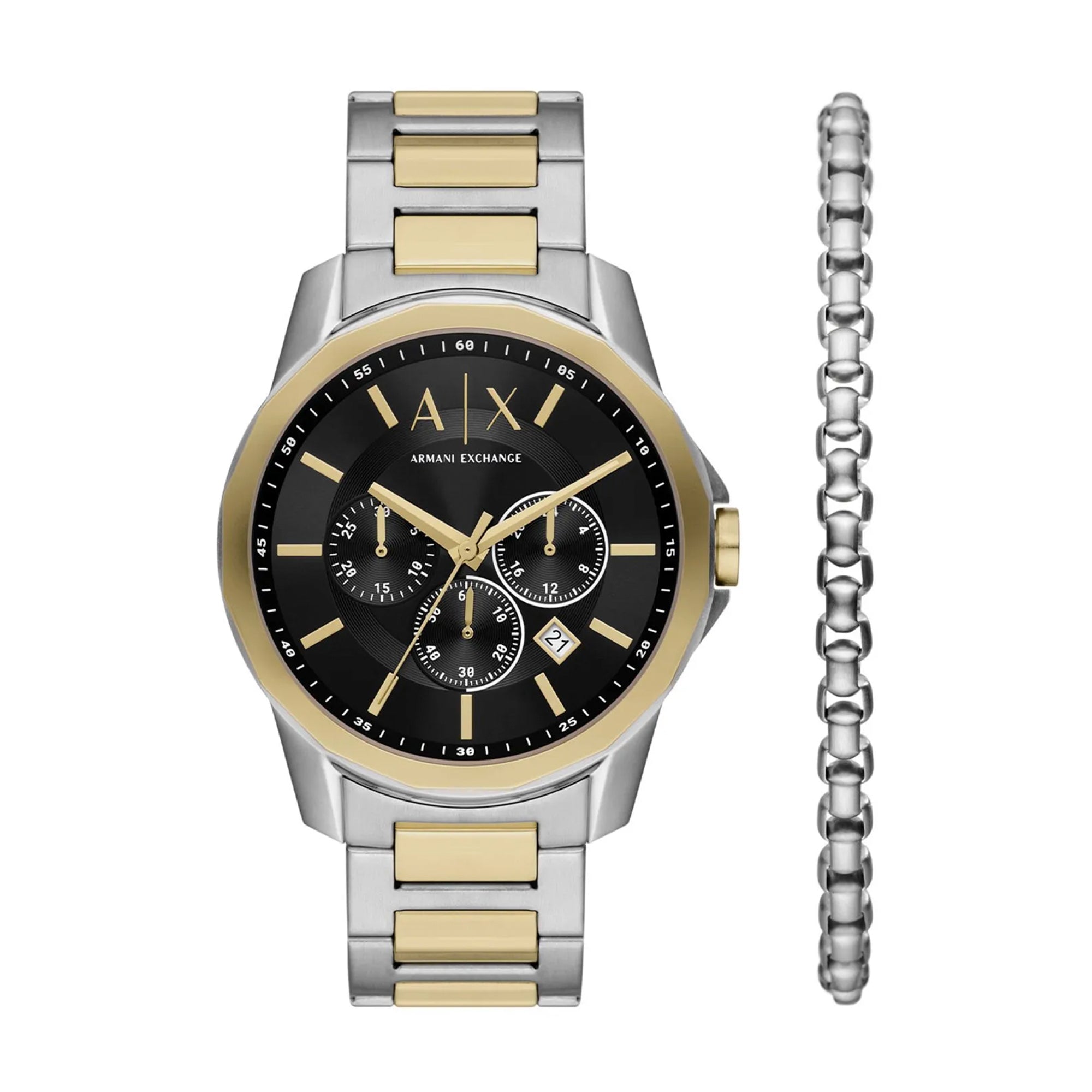 Reloj Armani Exchange Banks + Brazalete Caballero