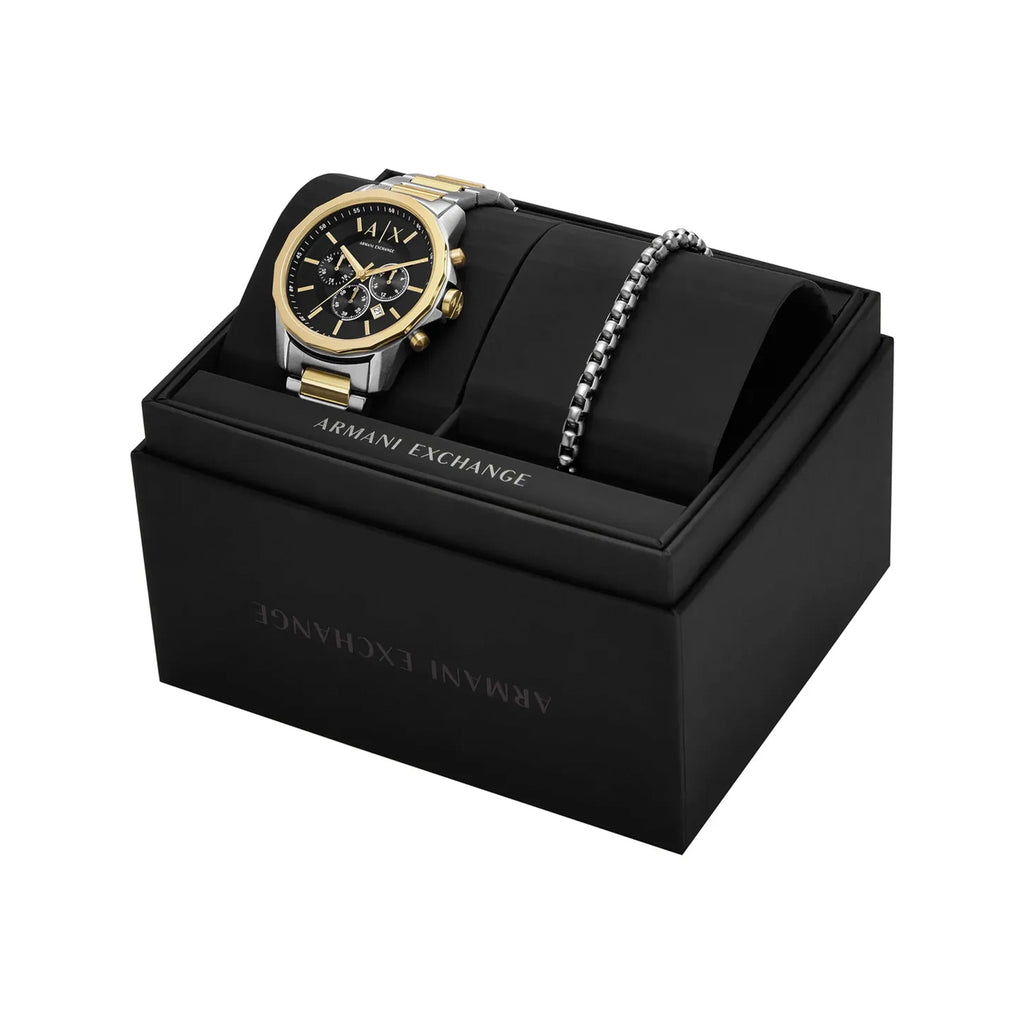 Reloj Armani Exchange Banks + Brazalete Caballero